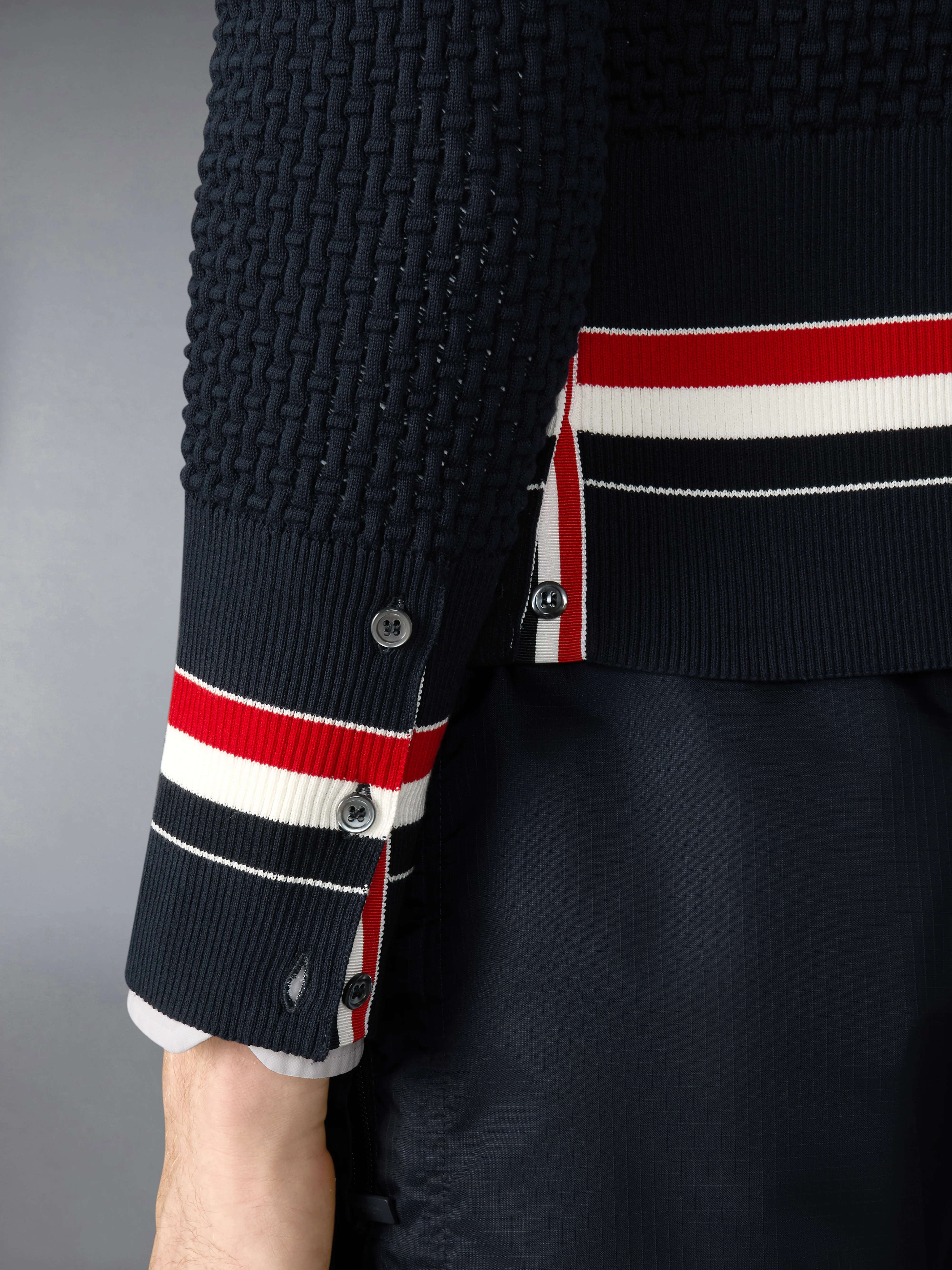 FLOAT RIPPLE STITCH RWB CARDIGAN - Image 4