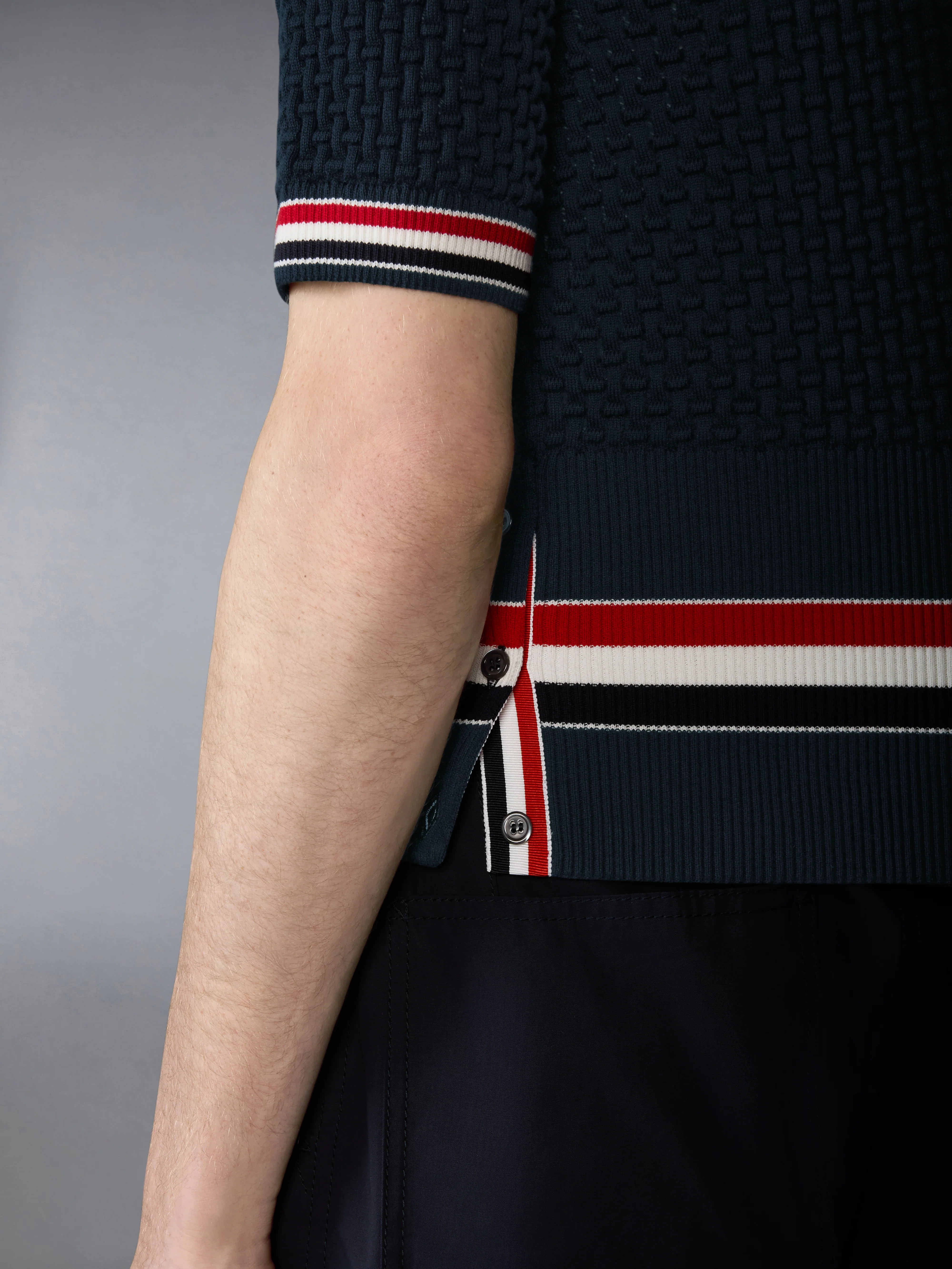 FLOAT RIPPLE STITCH RWB STRIPE POLO - Image 4