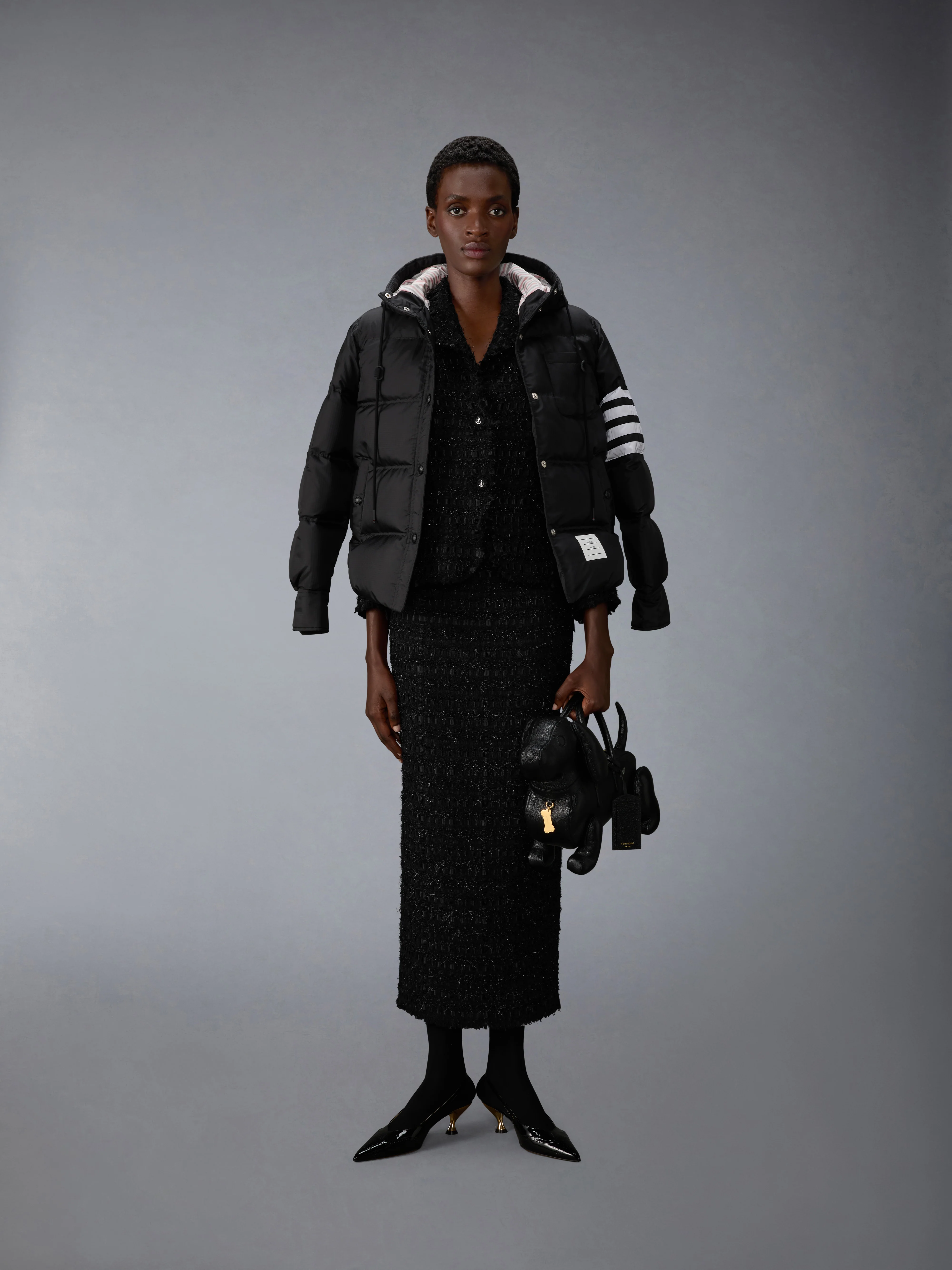 FRAYED SATIN RIBBON TWEED SPORTCOAT - Image 3