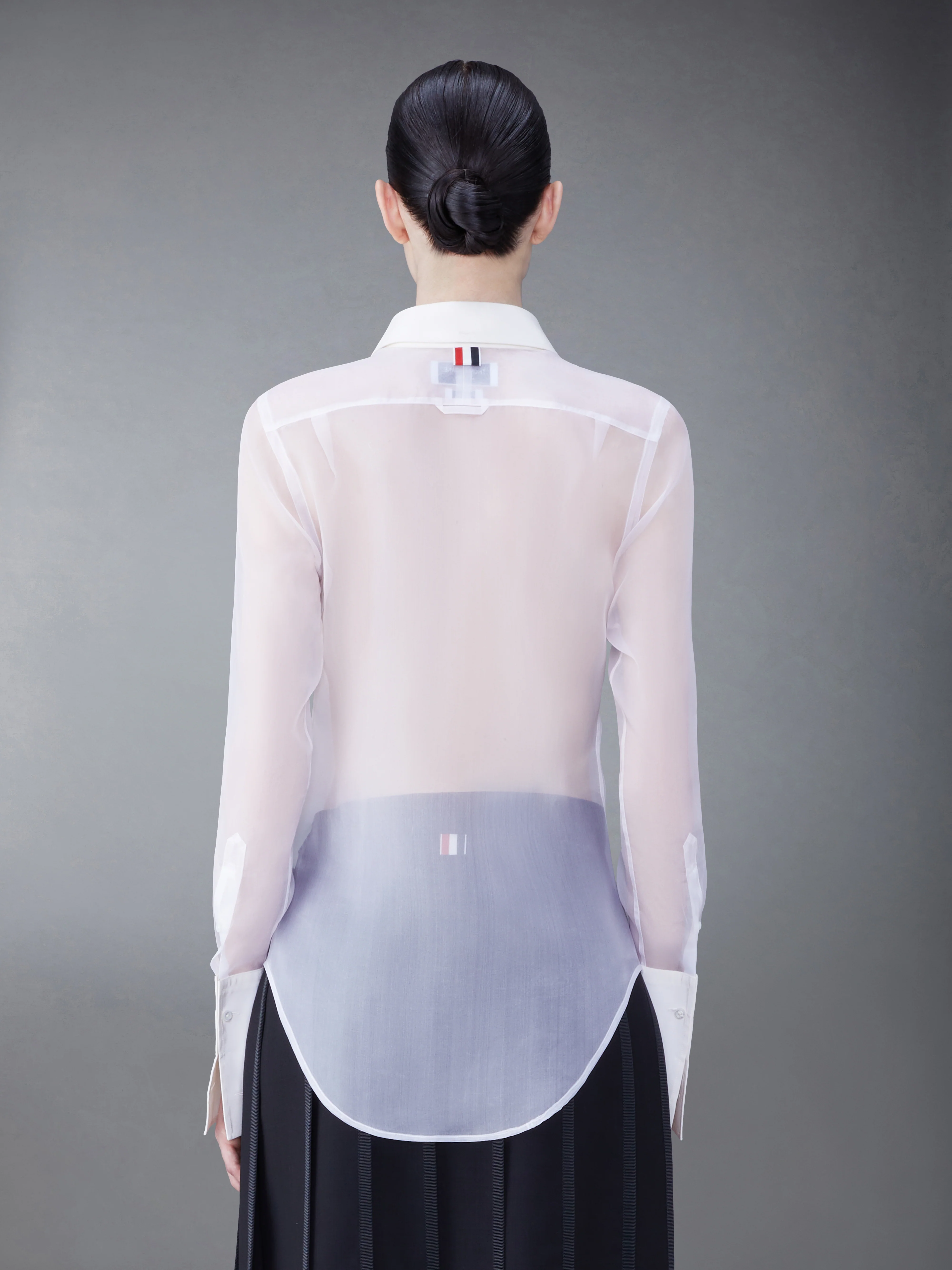 FRENCH CUFF ORGANZA SHIRT - Image 3