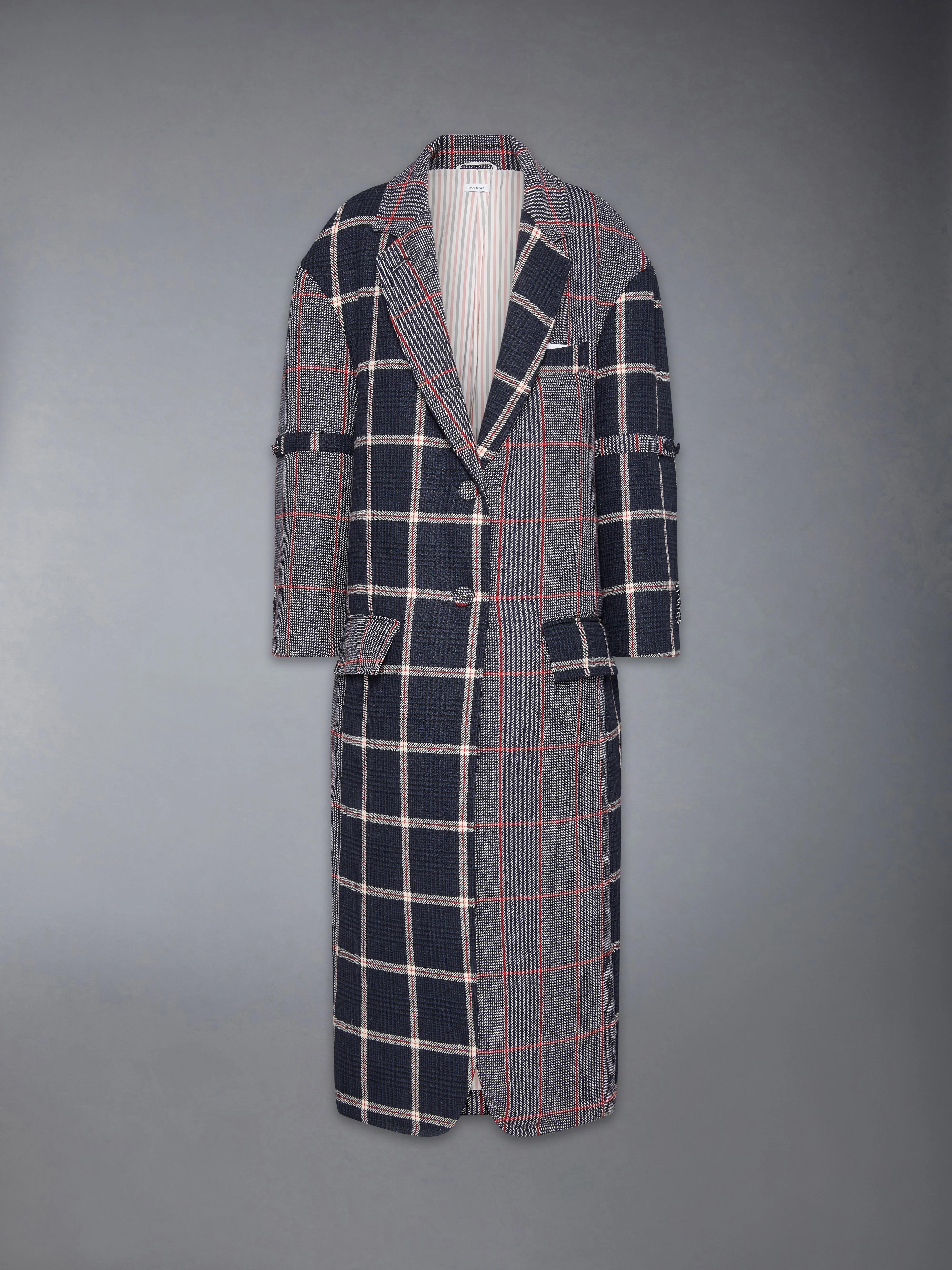 FUNMIX PRINCE OF WALES ARMBAND OVERCOAT - Image 8