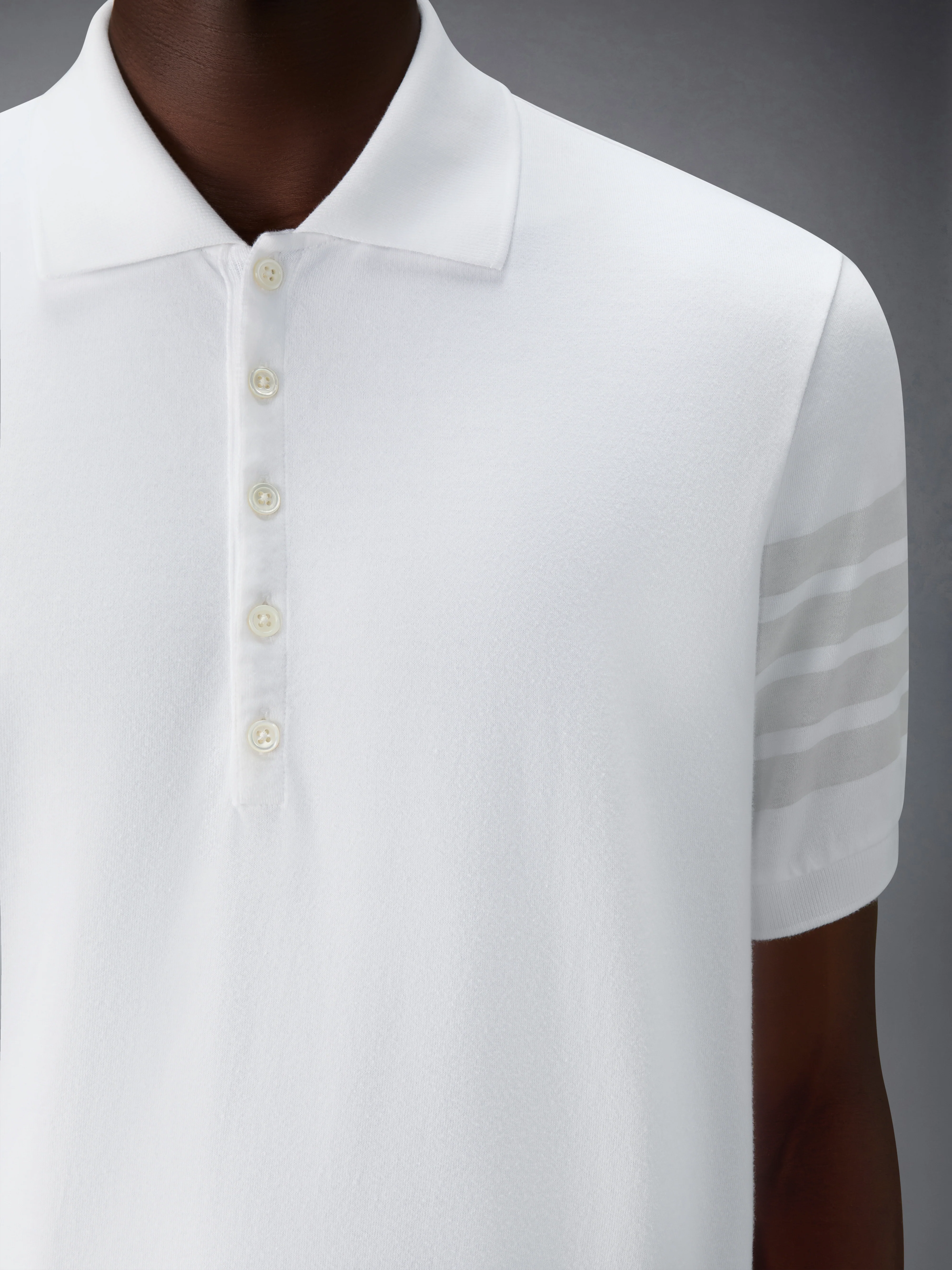GARMENT OVERDYED JERSEY 4-BAR POLO - Image 5