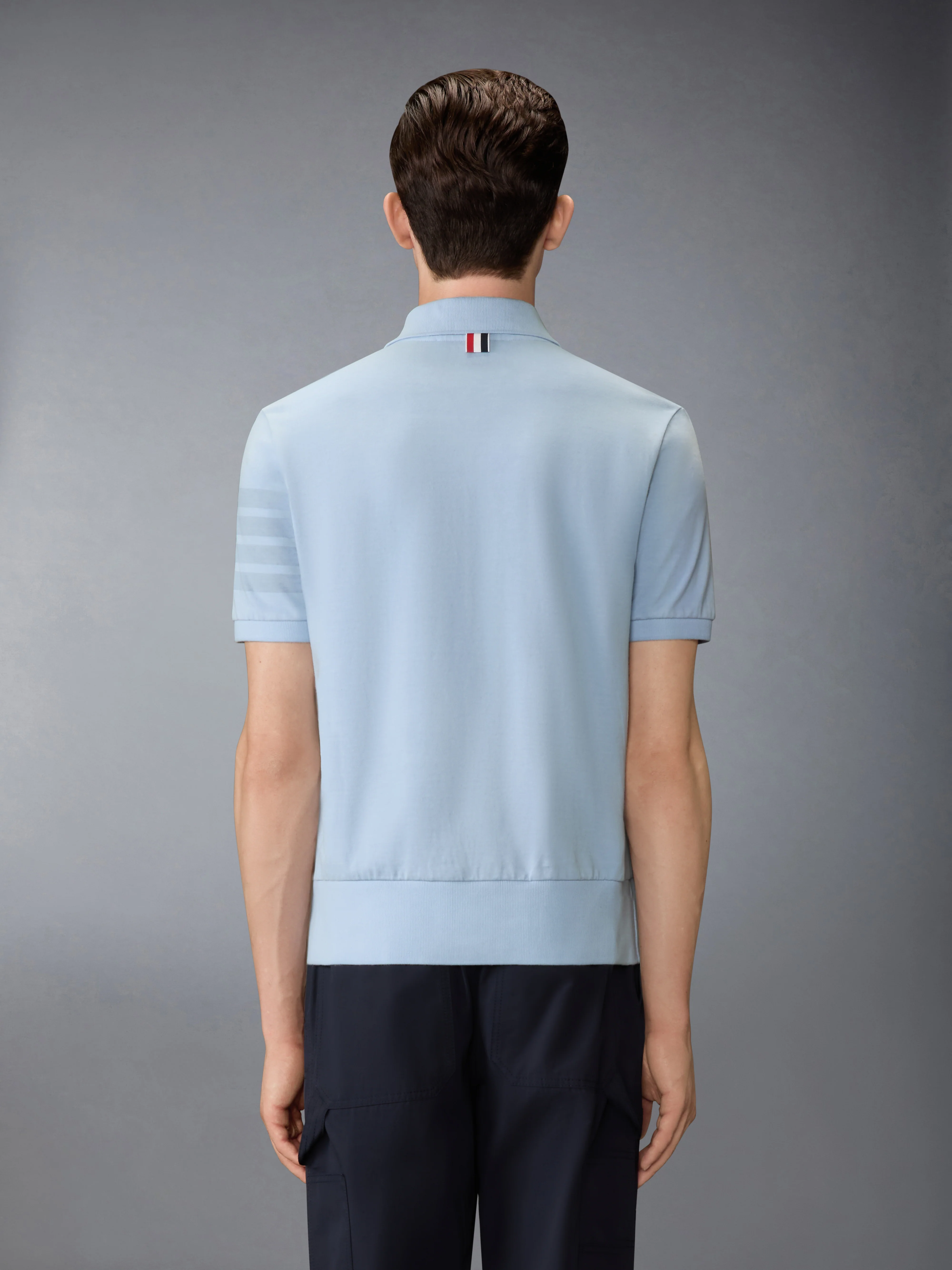 GARMENT OVERDYED JERSEY 4-BAR POLO - Image 2