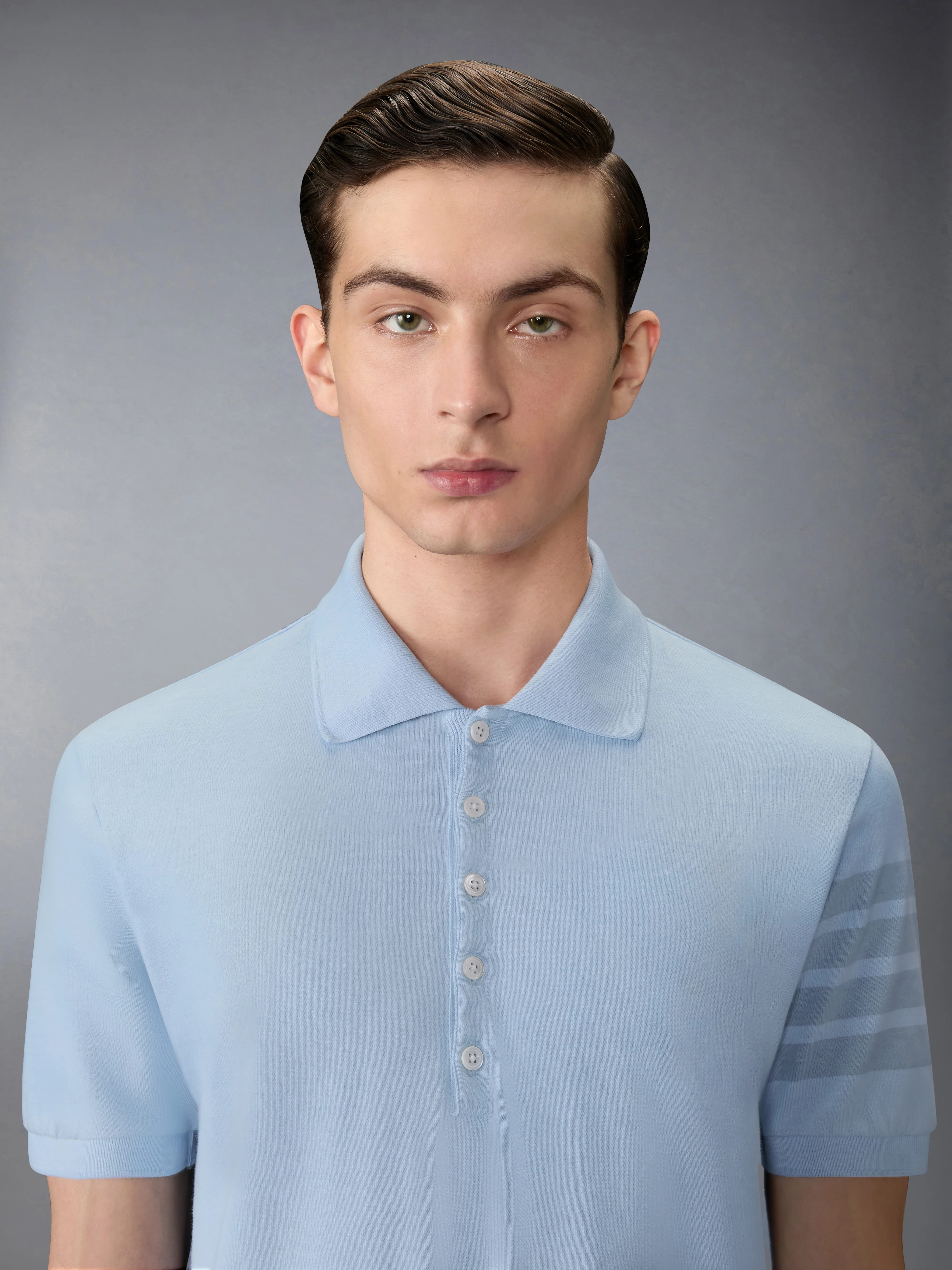 GARMENT OVERDYED JERSEY 4-BAR POLO - Image 5