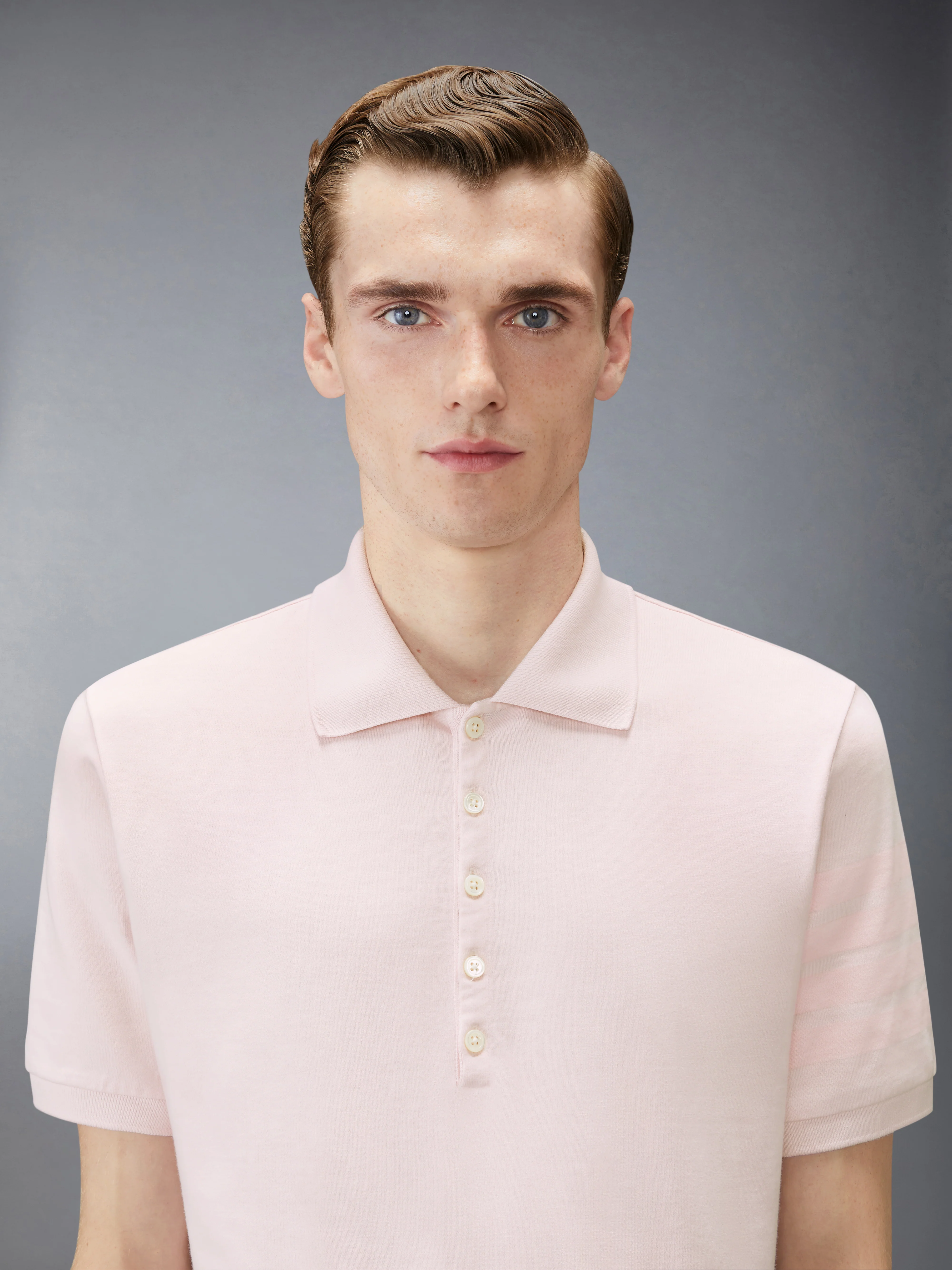 GARMENT OVERDYED JERSEY 4-BAR POLO - Image 5