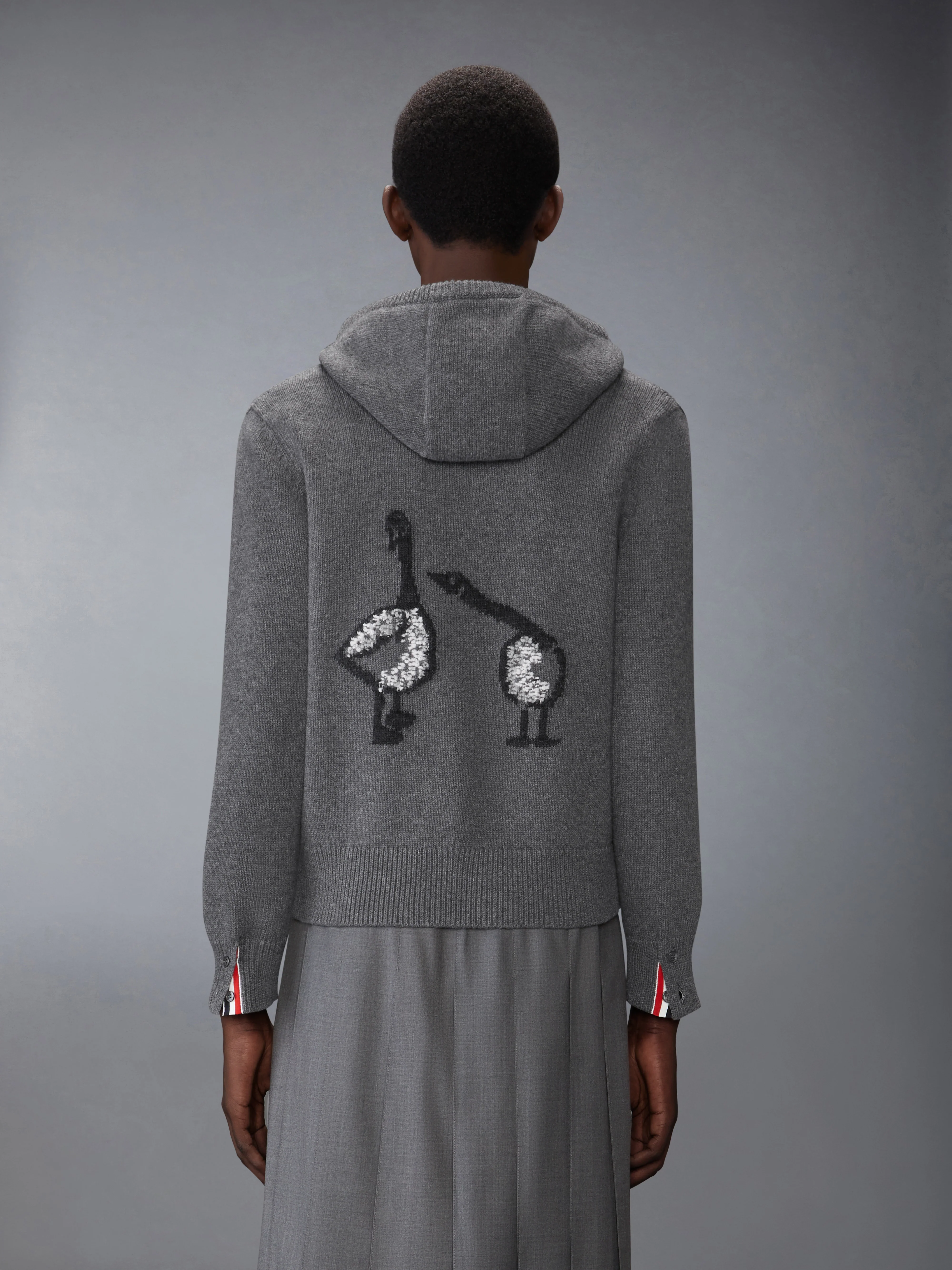 GEESE INTARSIA MERINO WOOL HOODIE - Image 2