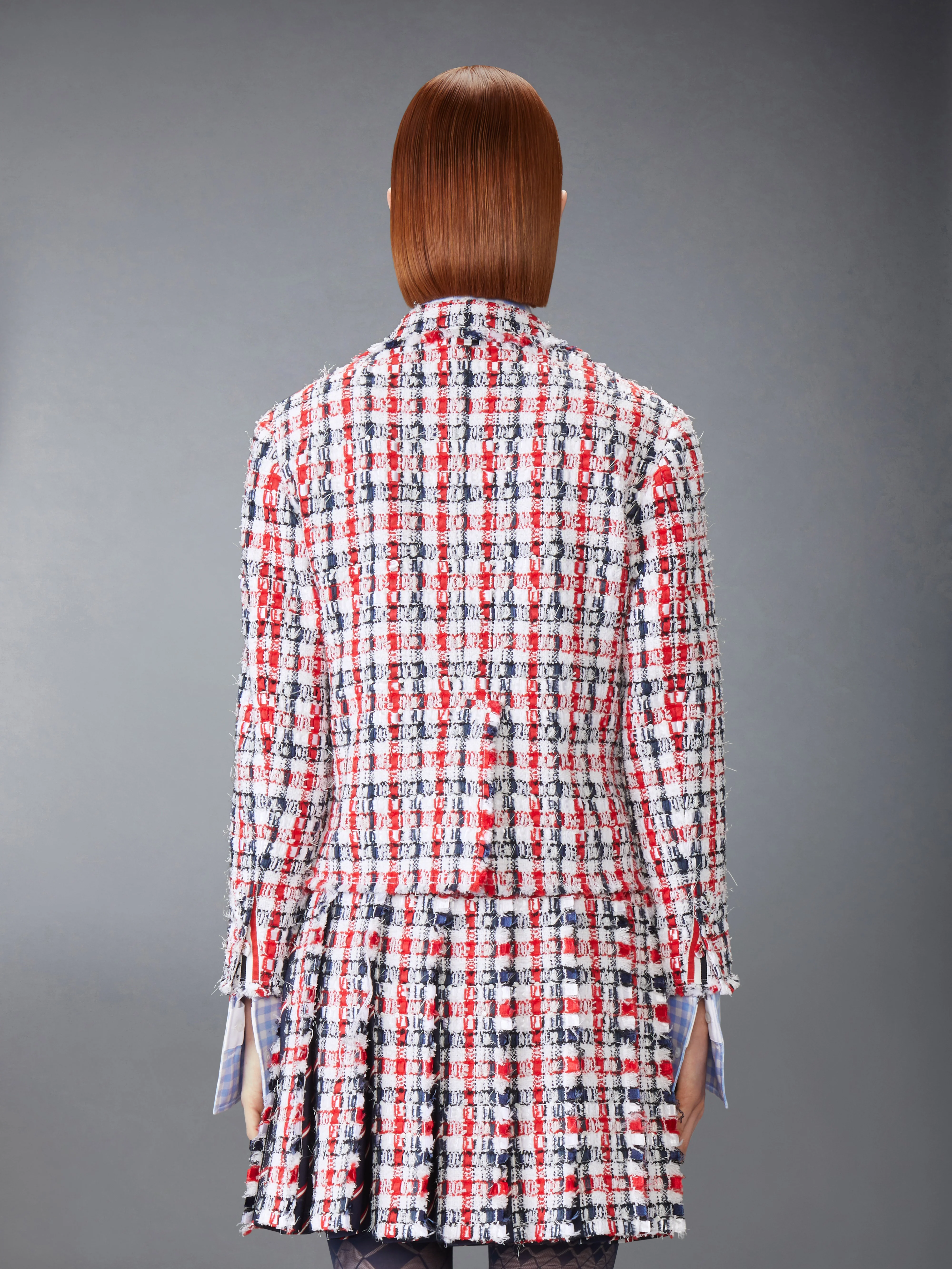 GINGHAM SATIN RIBBON TWEED SPORTCOAT - Image 2
