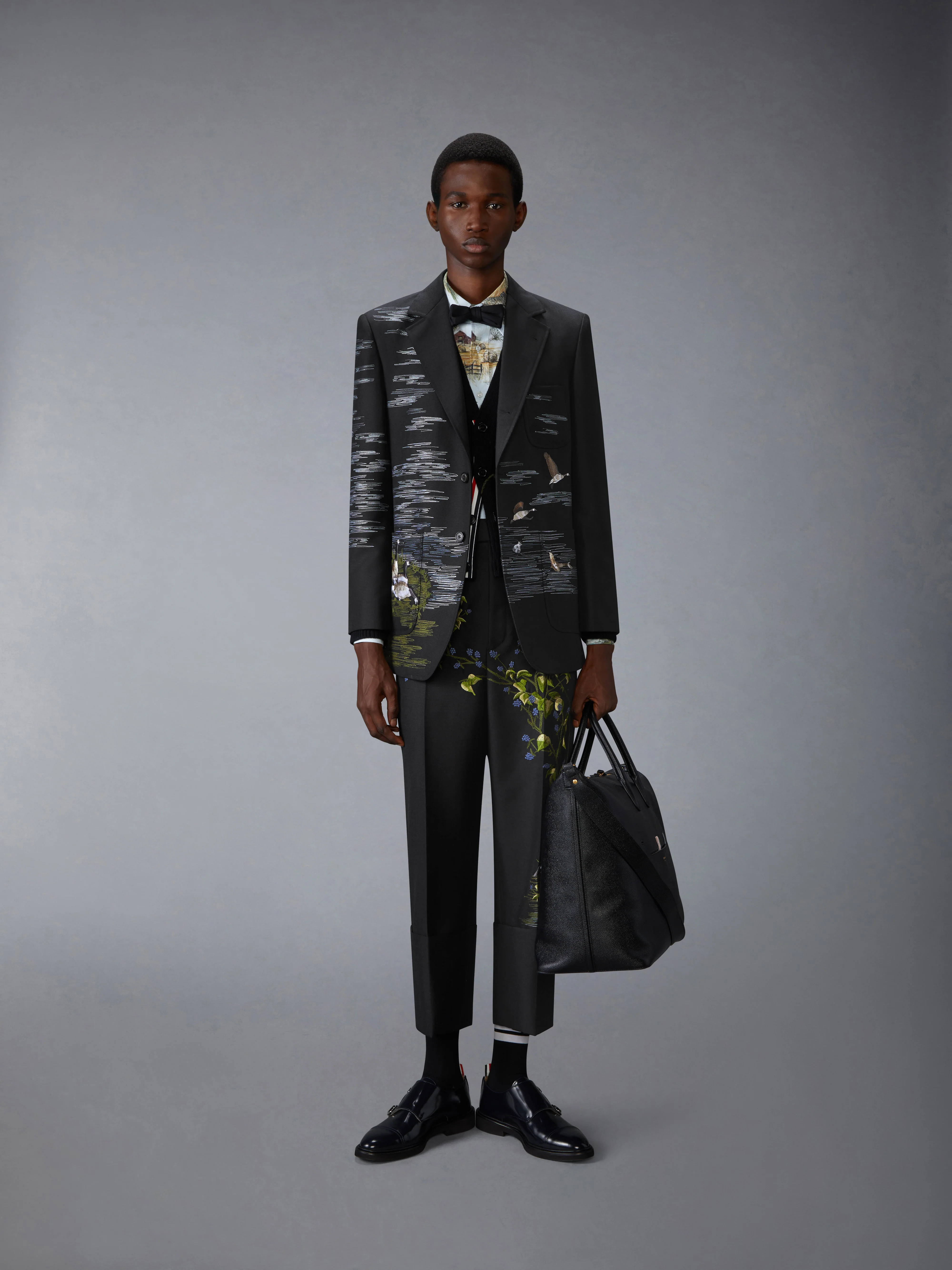 GOOSE SCENIC SATIN STITCH AND EMBROIDERY SPORTCOAT - Image 4
