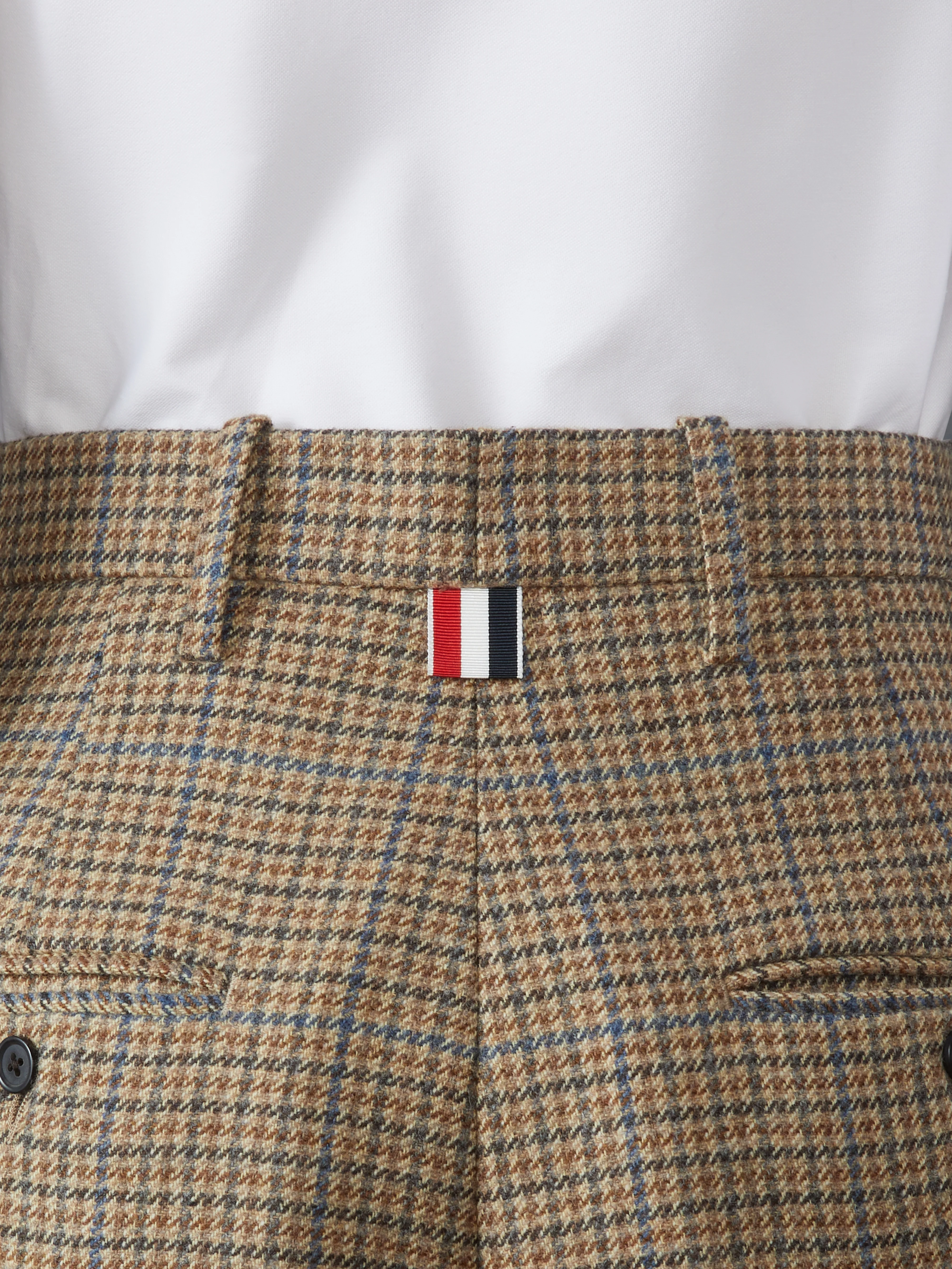 GUNCLUB CHECK CHEVIOT TWEED DOUBLE PLEAT TROUSER - Image 4