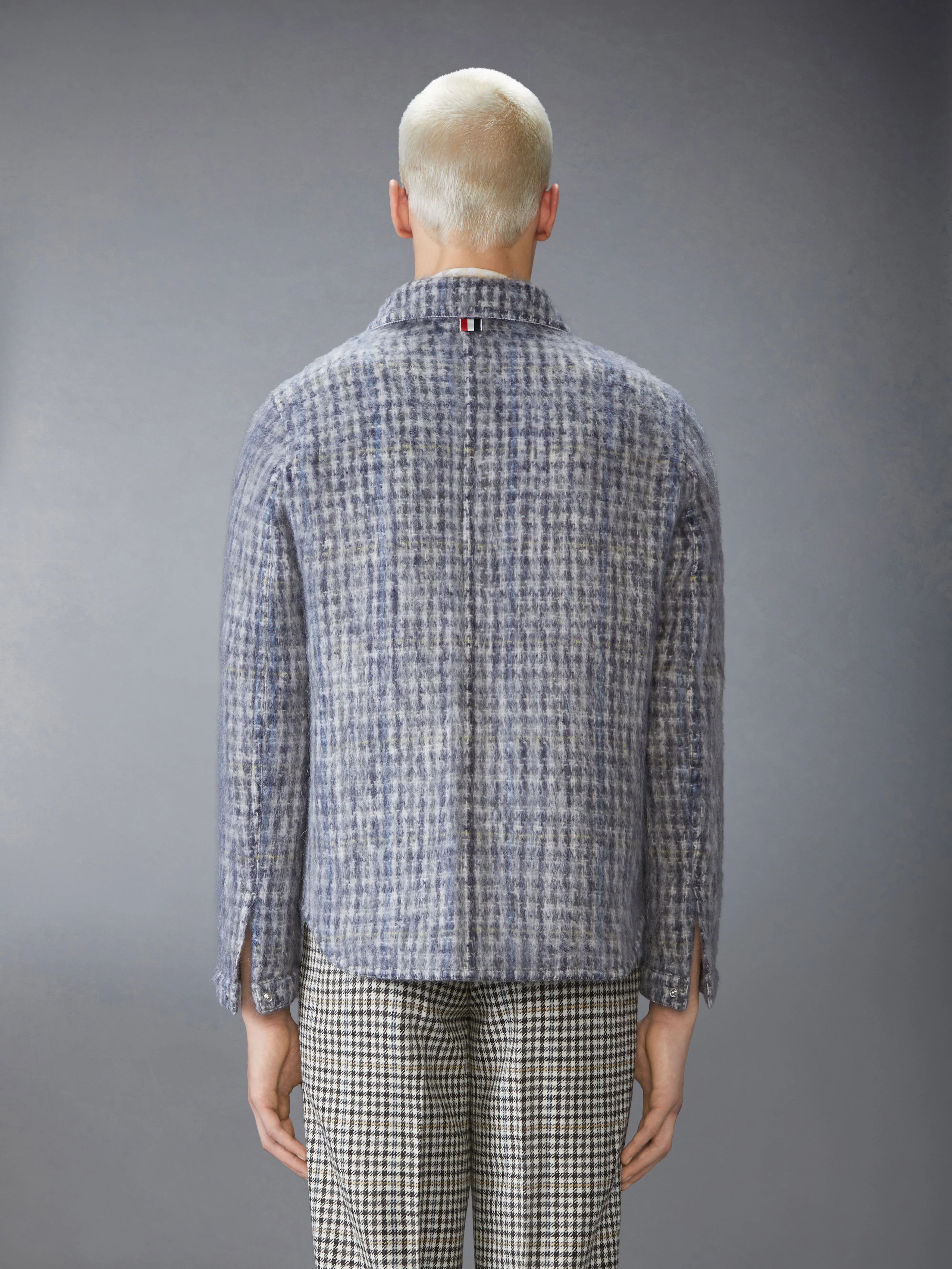GUNCLUB CHECK HAIRY MOHAIR UTILITY JACKET - Image 2