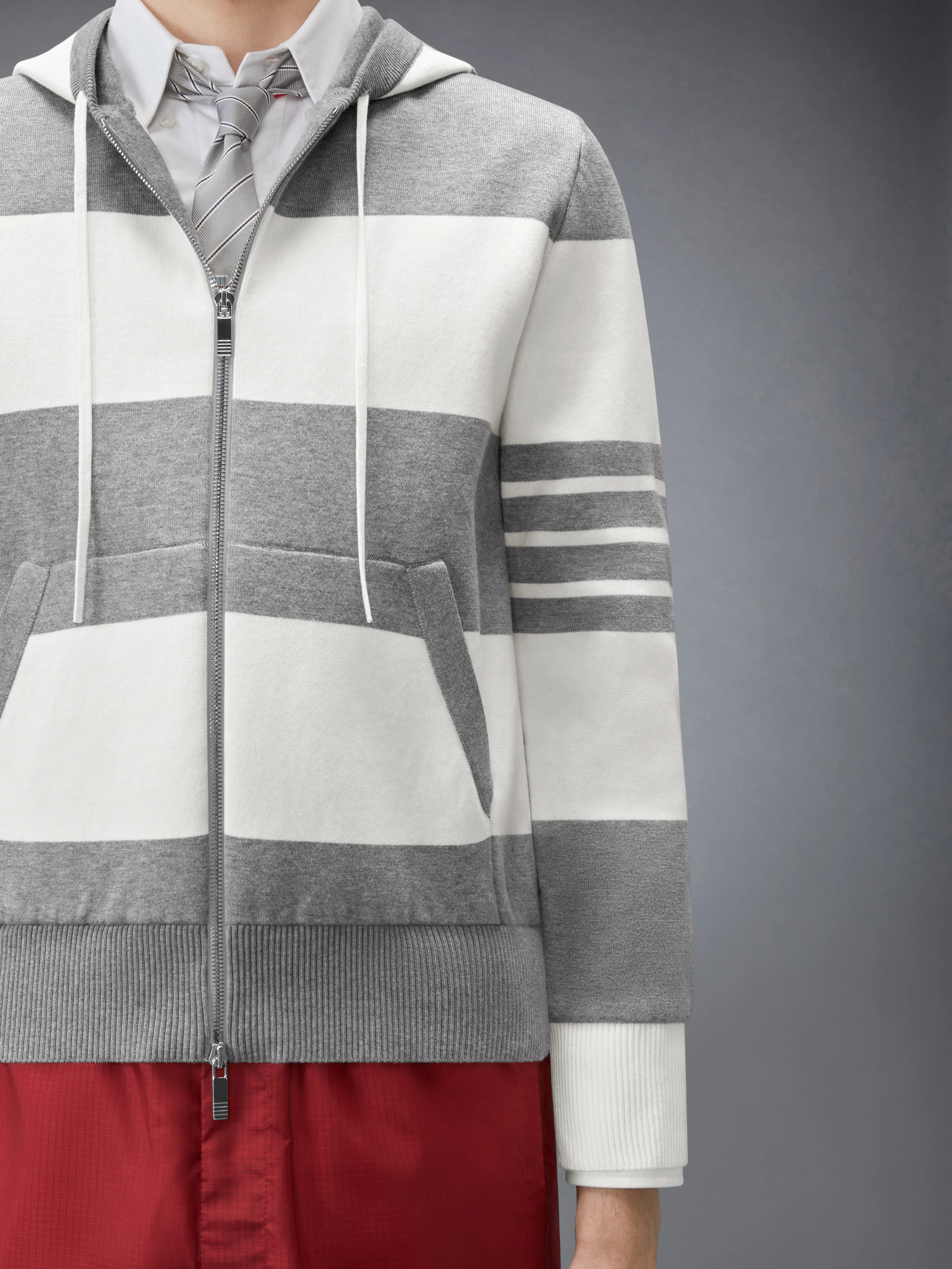 HECTOR 4-BAR RUGBY ZIP UP HOODIE - Image 5
