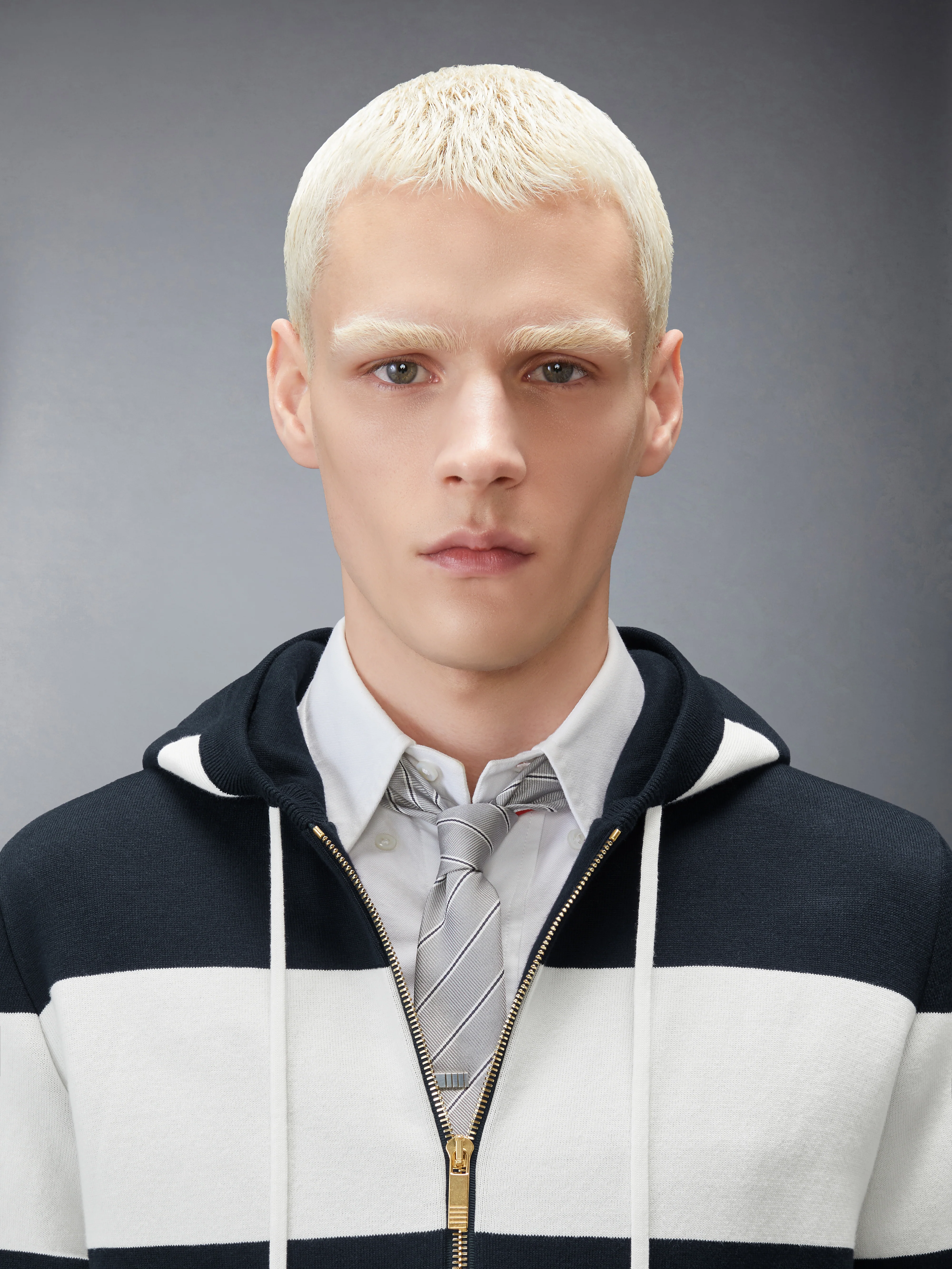 HECTOR 4-BAR RUGBY ZIP UP HOODIE - Image 4