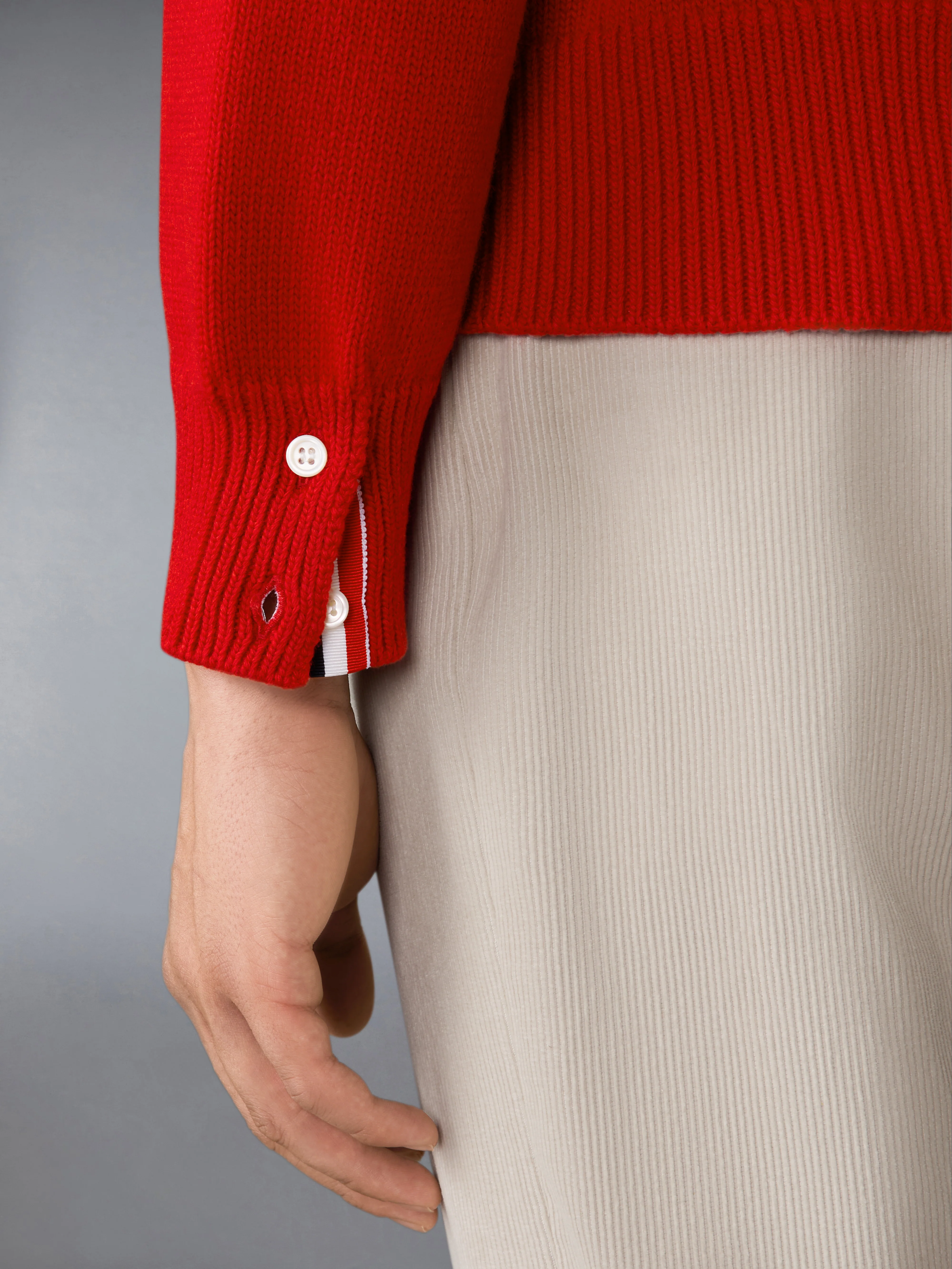 HECTOR INTARSIA MERINO ZIP UP HOODIE - Image 5