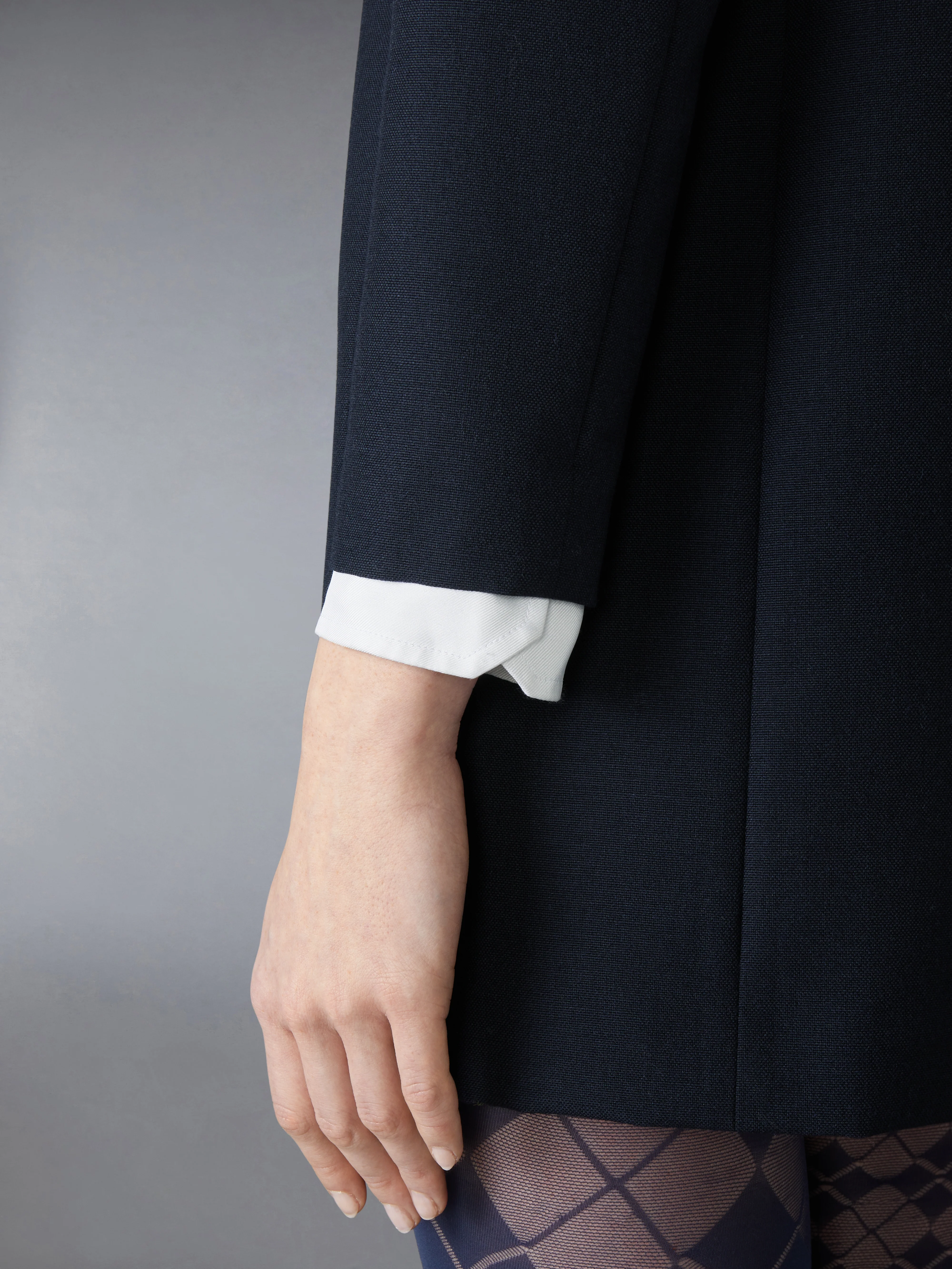 HIGH WOOL SUITING SHIFT DRESS - Image 5