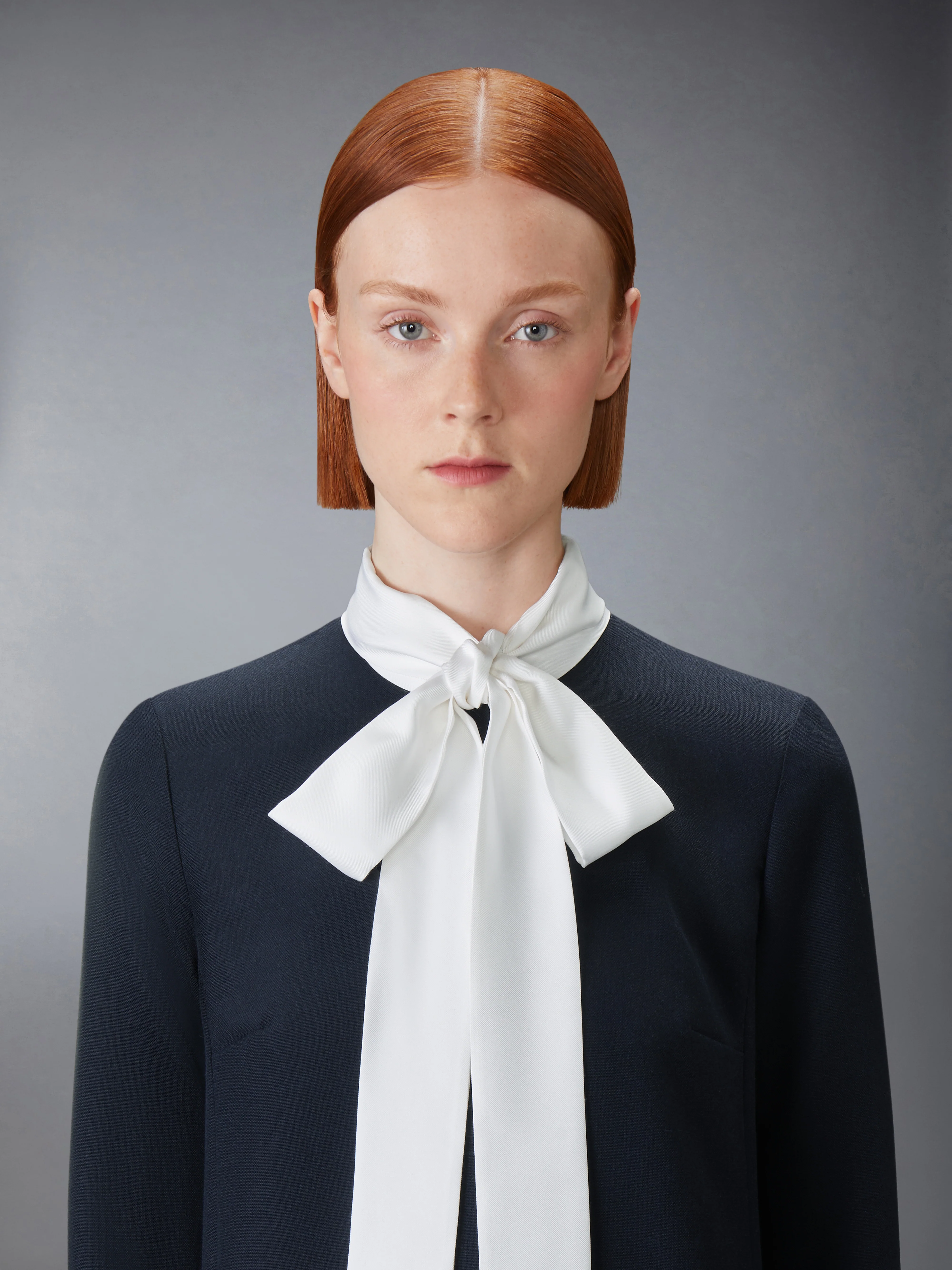 HIGH WOOL SUITING SHIFT DRESS - Image 6