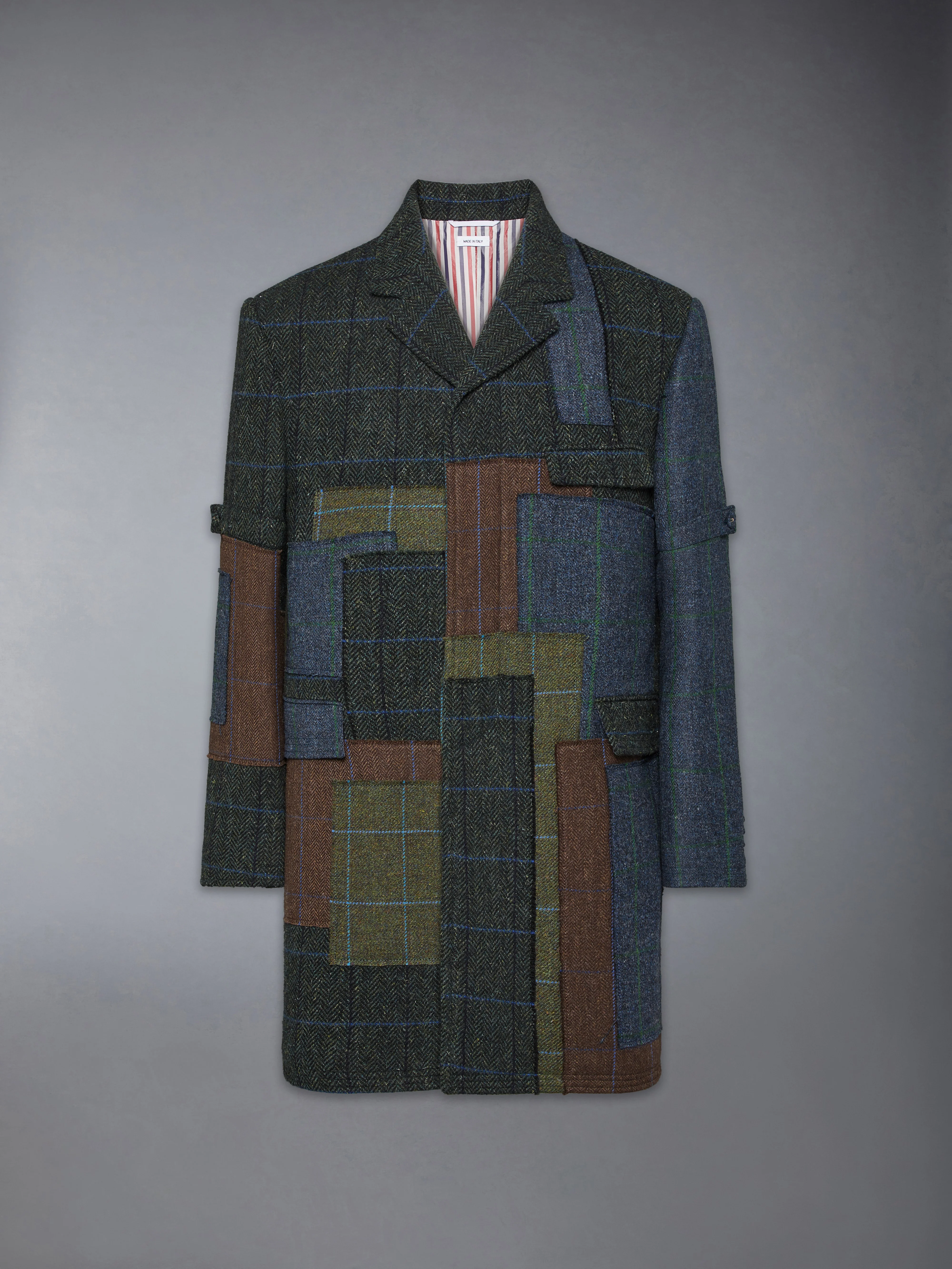 HUNTING TWEED CHESTERFIELD ARMBAND JACKET - Image 6