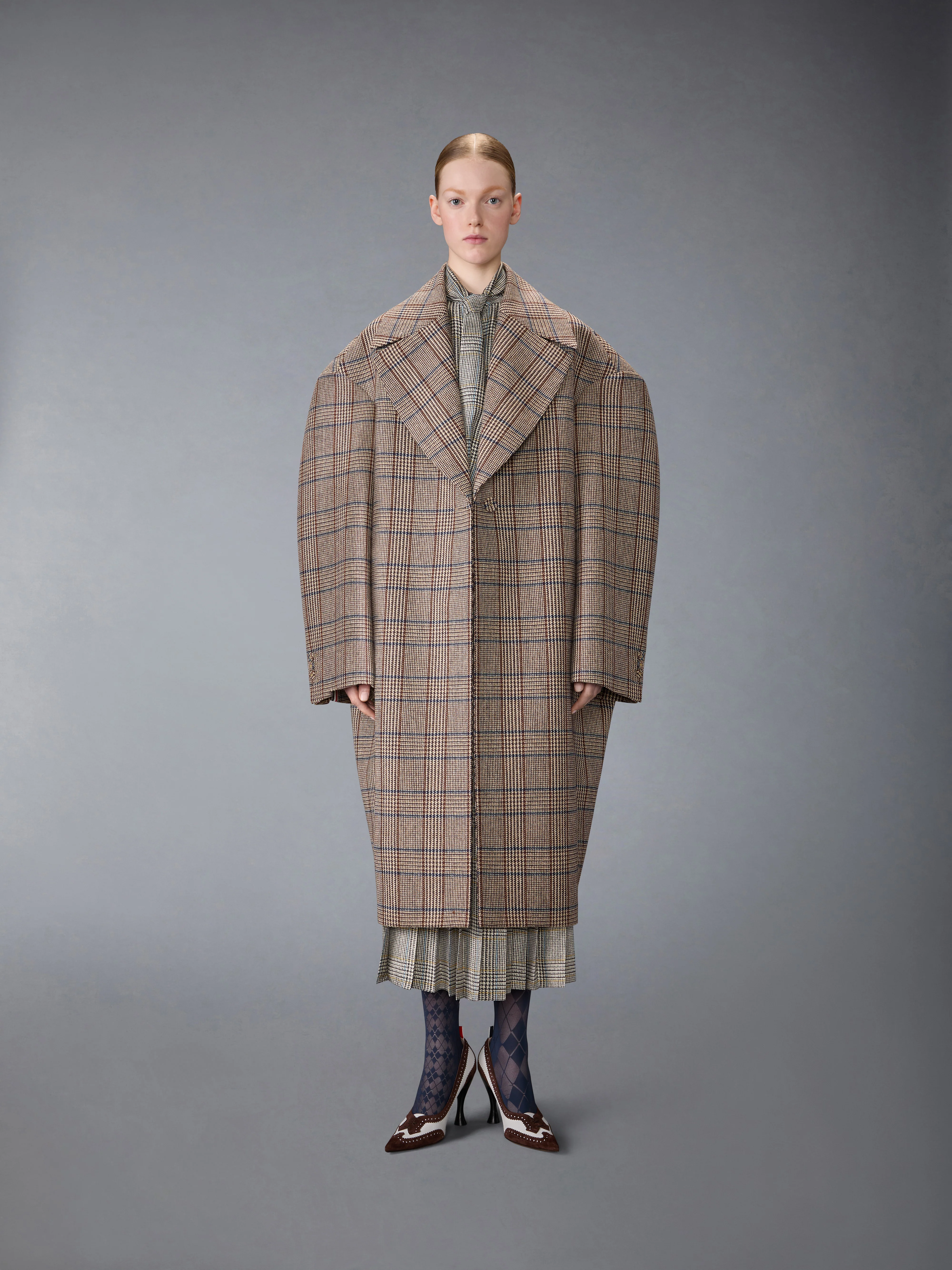 HUNTING TWEED COCOON COAT - Image 4