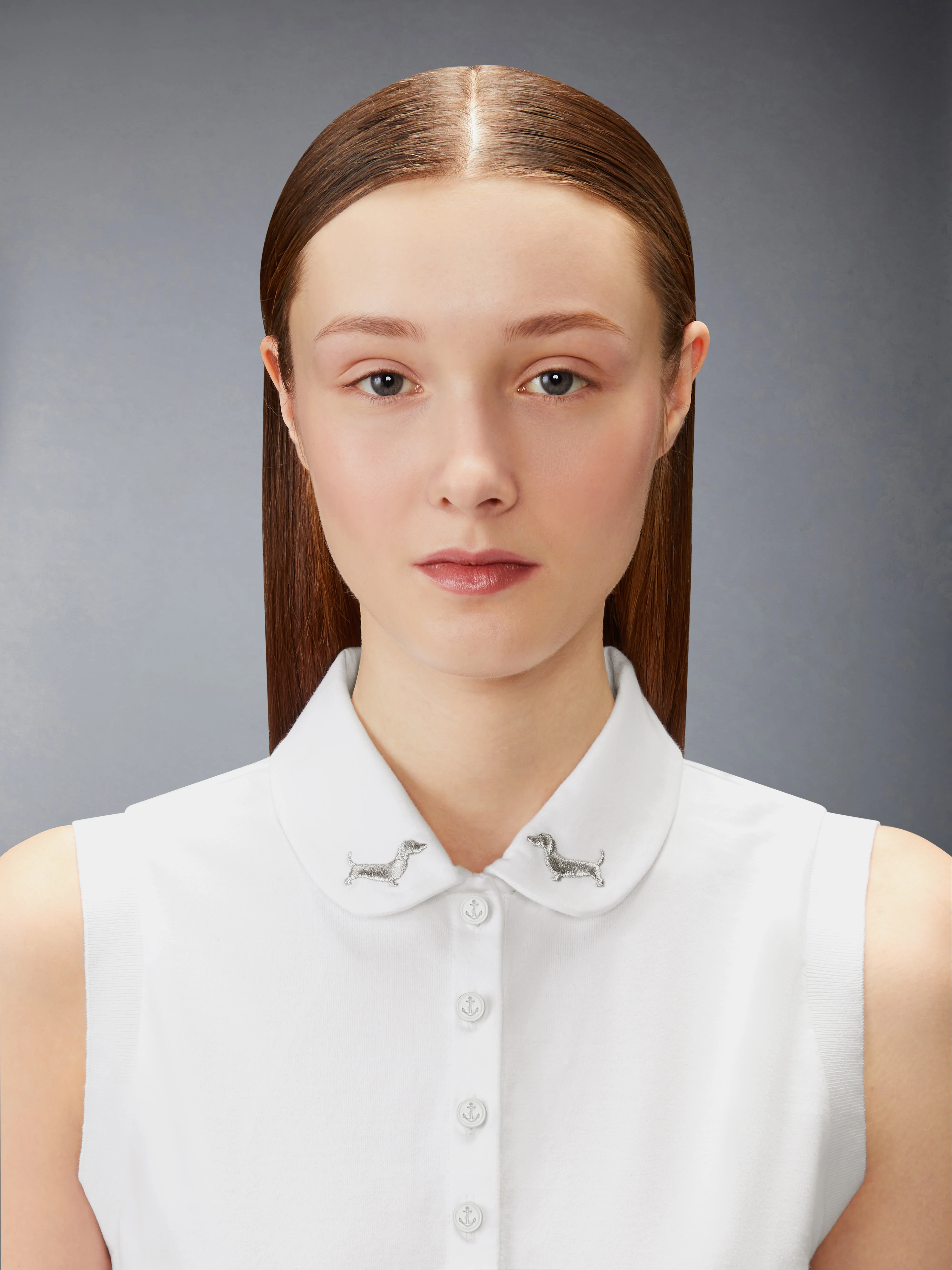 JERSEY EMBROIDERY SLEEVELESS POLO - Image 2
