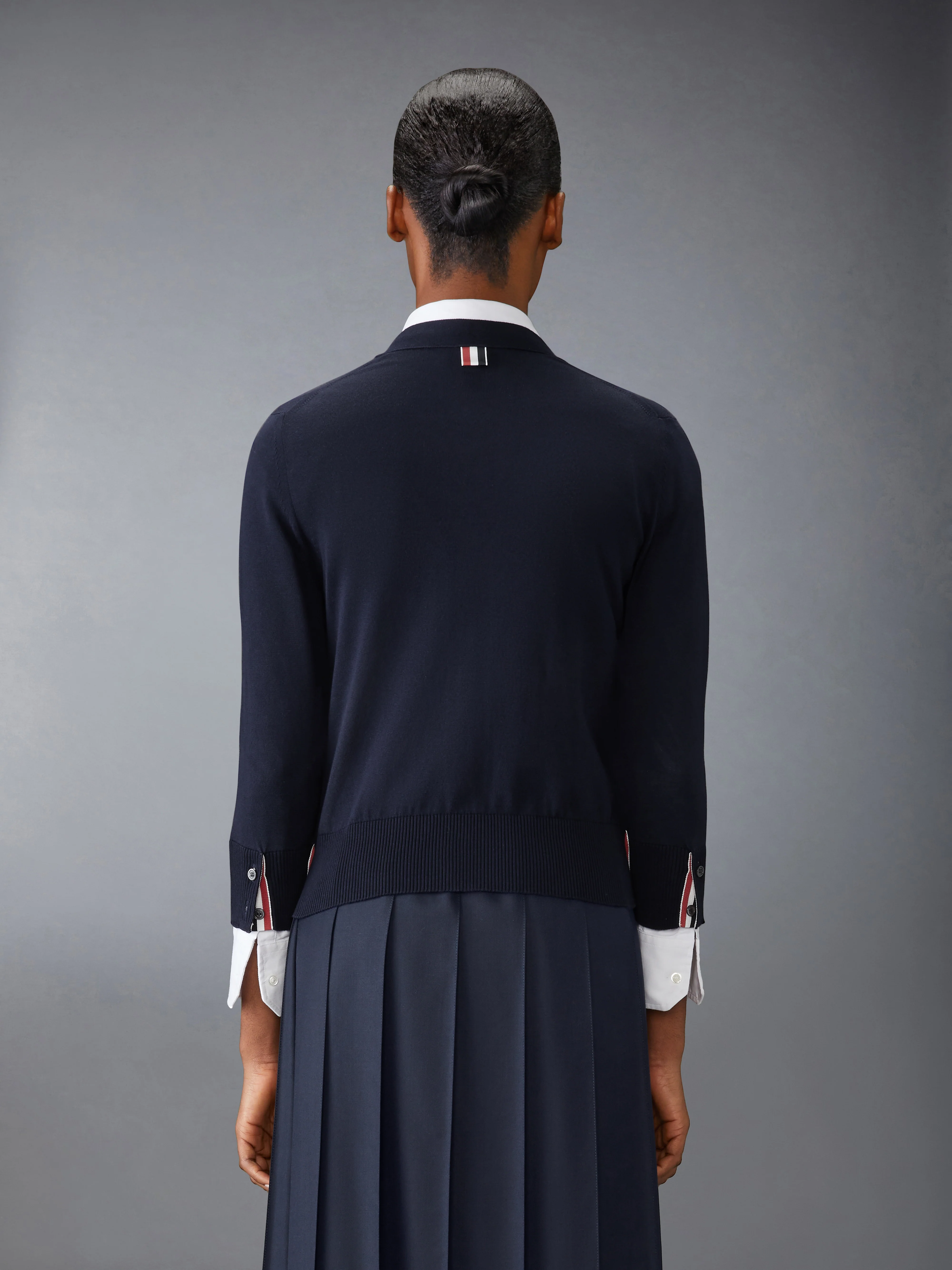 JERSEY STITCH 4-BAR CARDIGAN - Image 2
