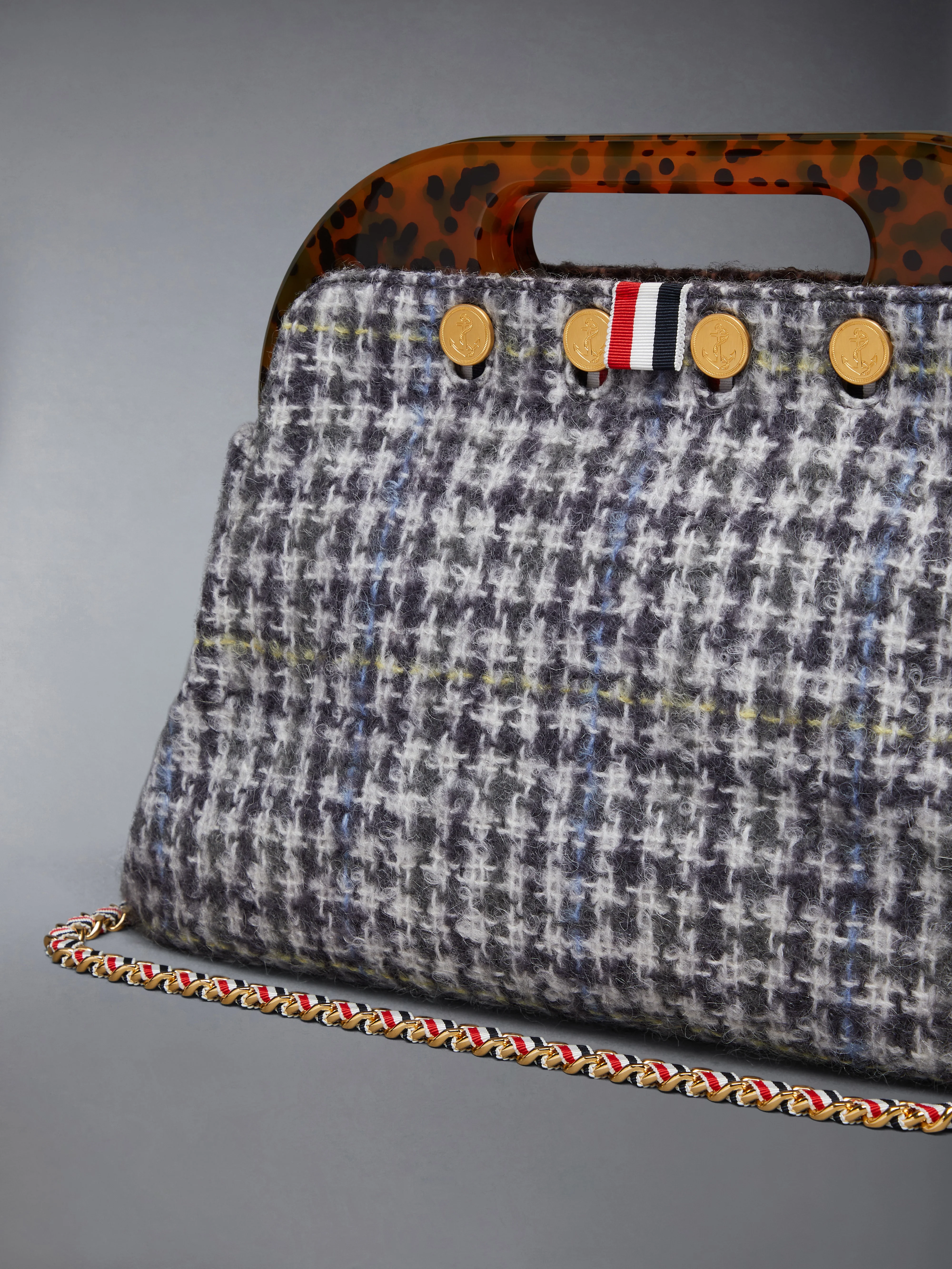 JR. TEVIOT BAG IN GUNCLUB CHECK MOHAIR - Image 6