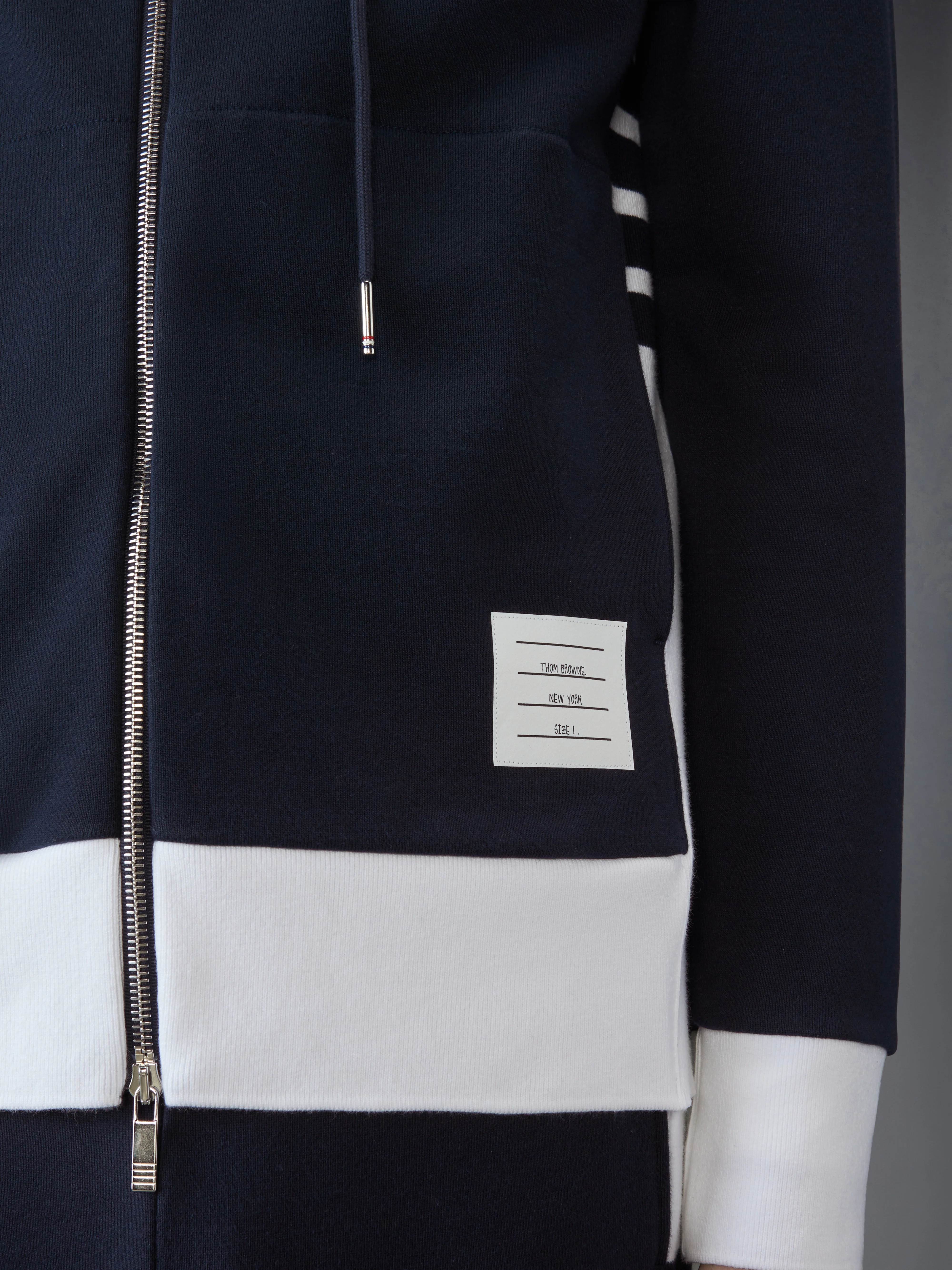 LOOPBACK JERSEY 4-BAR ZIP UP HOODIE - Image 5
