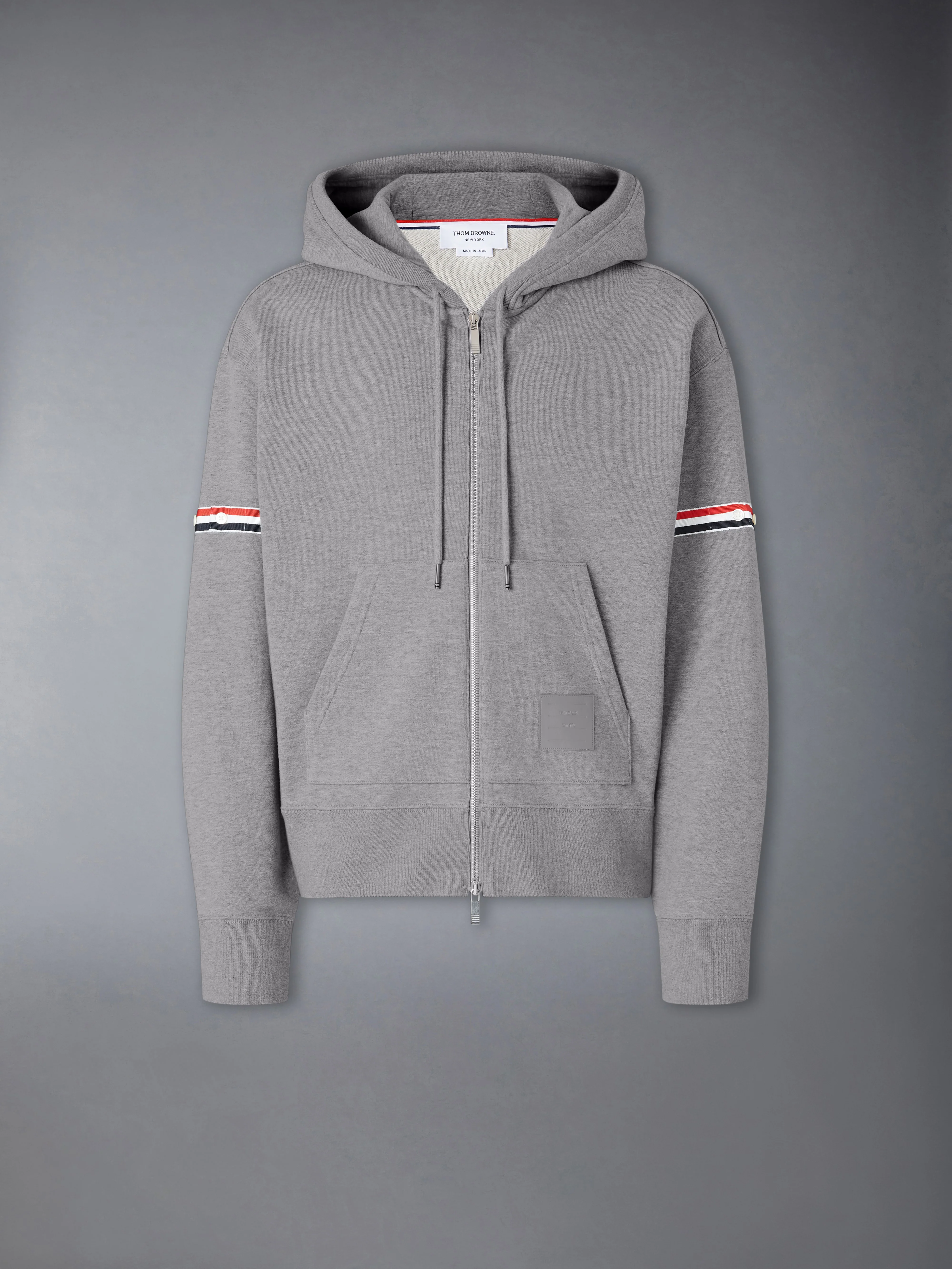 LOOPBACK JERSEY ARMBAND RELAXED ZIP UP HOODIE - Image 6