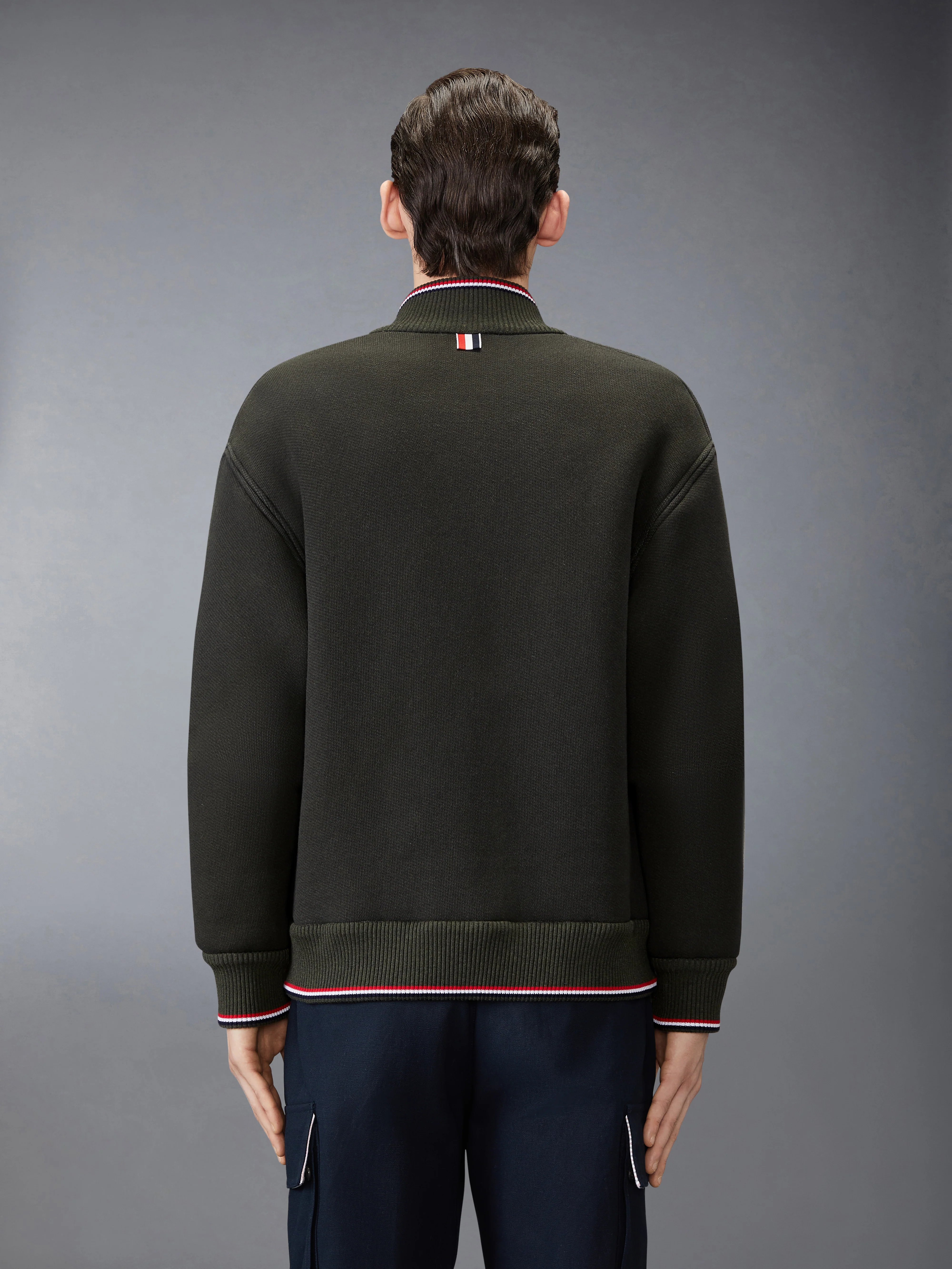LOOPBACK OVERSIZED RWB STRIPE JACKET - Image 2