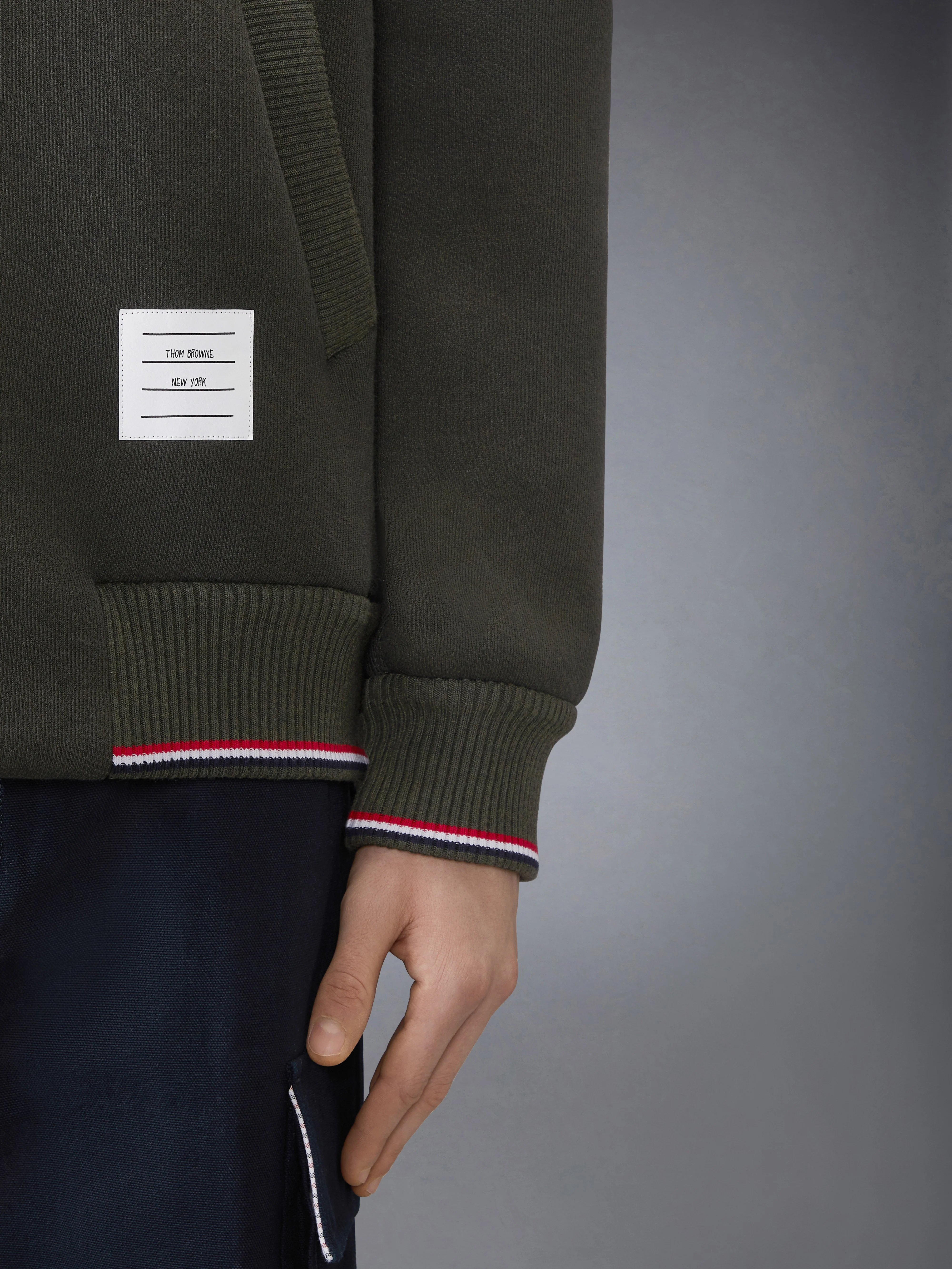 LOOPBACK OVERSIZED RWB STRIPE JACKET - Image 4
