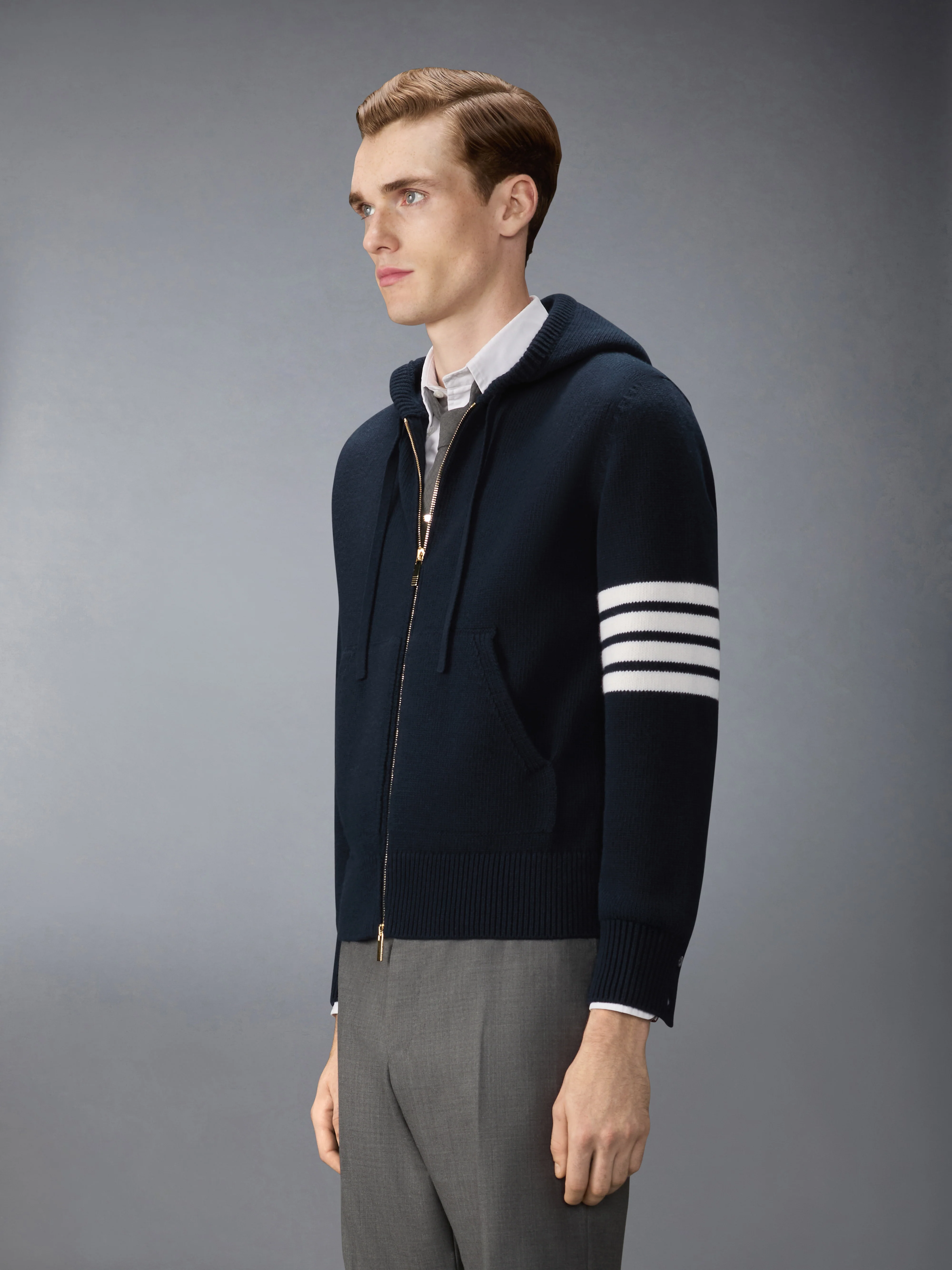 LUNAR NEW YEAR INTARSIA MERINO 4-BAR ZIP UP HOODIE - Image 4