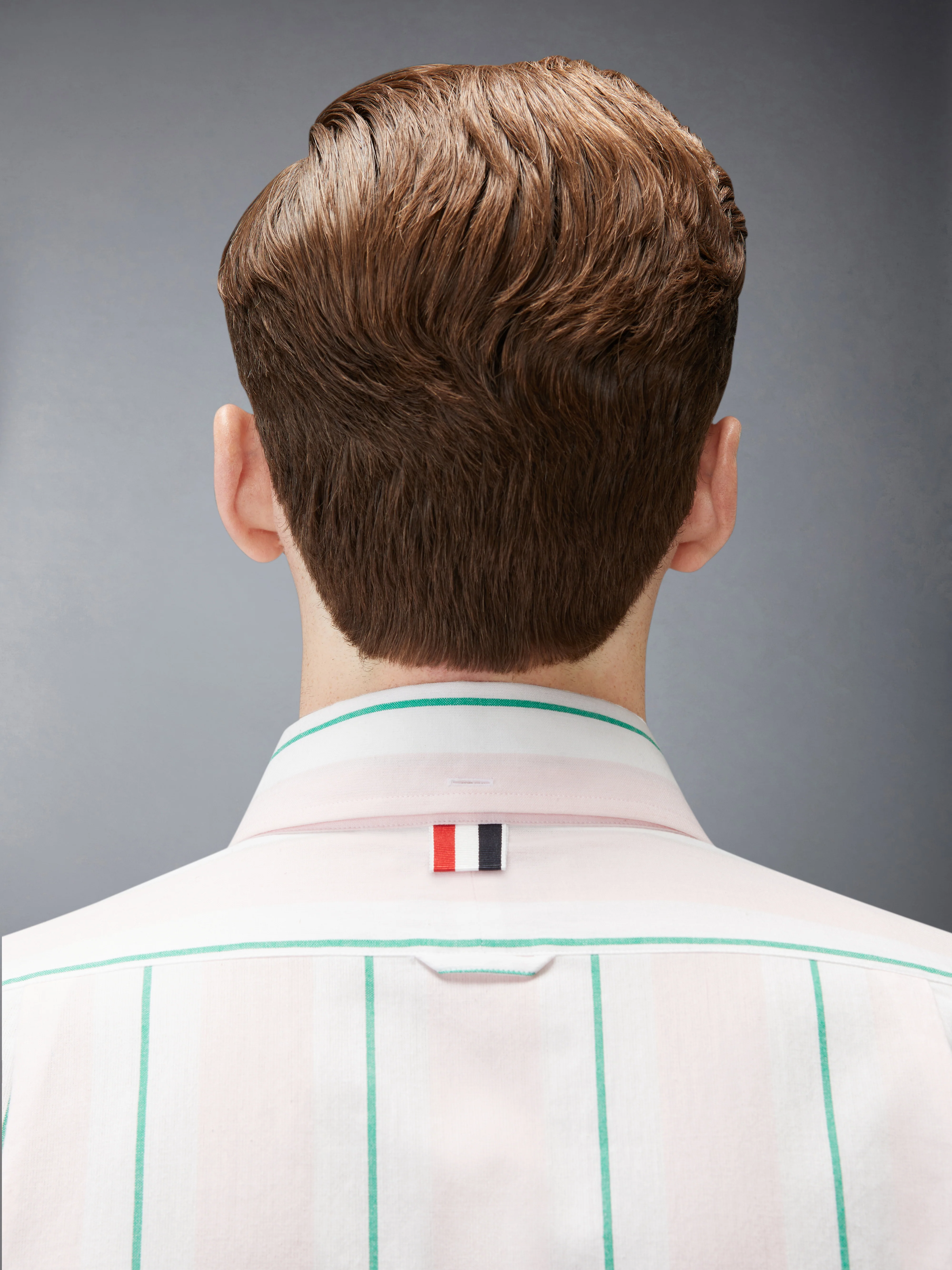 MADRAS COTTON CLASSIC STRIPE ARMBAND SHIRT - Image 7