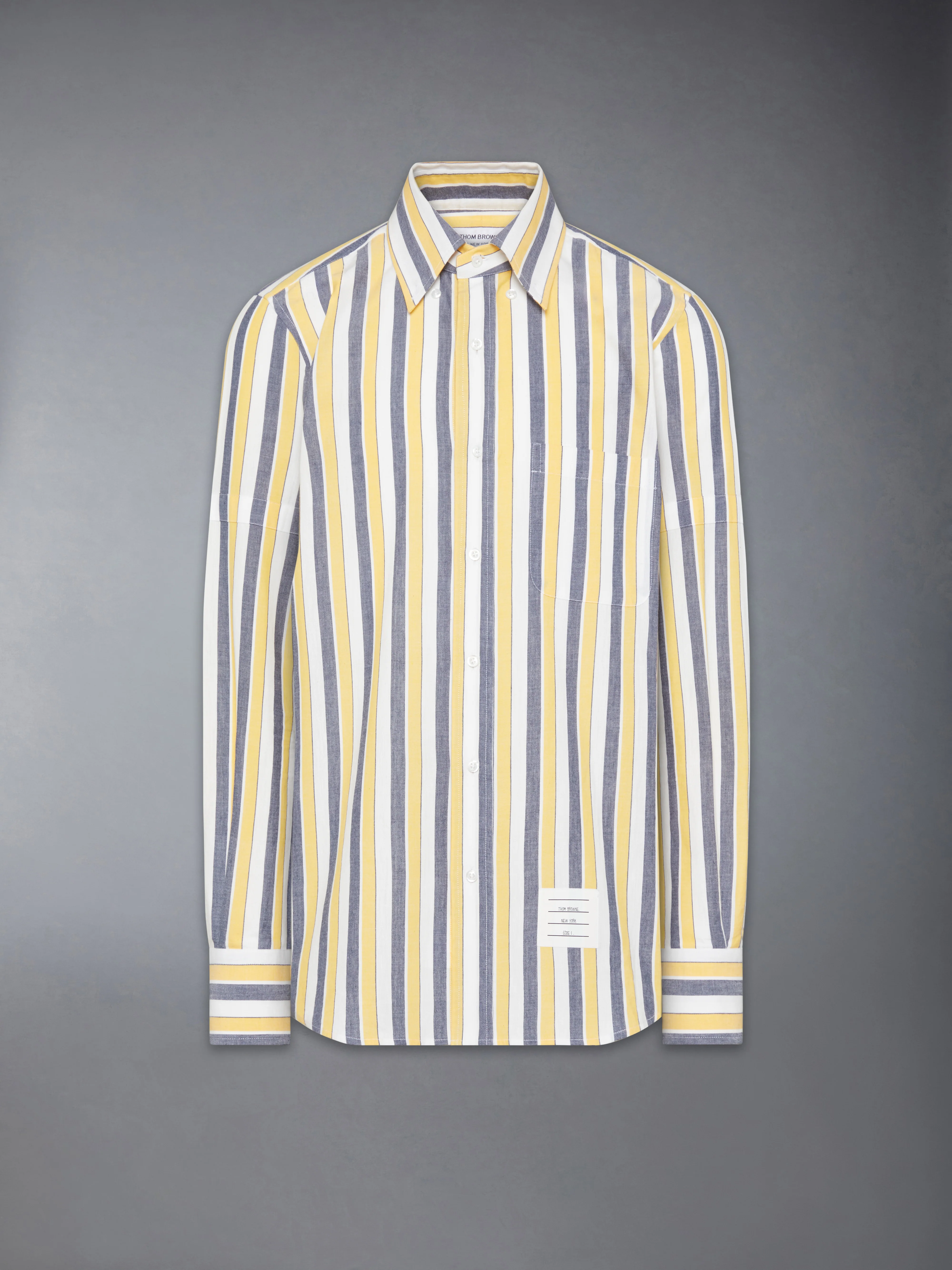 MADRAS COTTON REPP STRIPE ARMBAND SHIRT - Image 7
