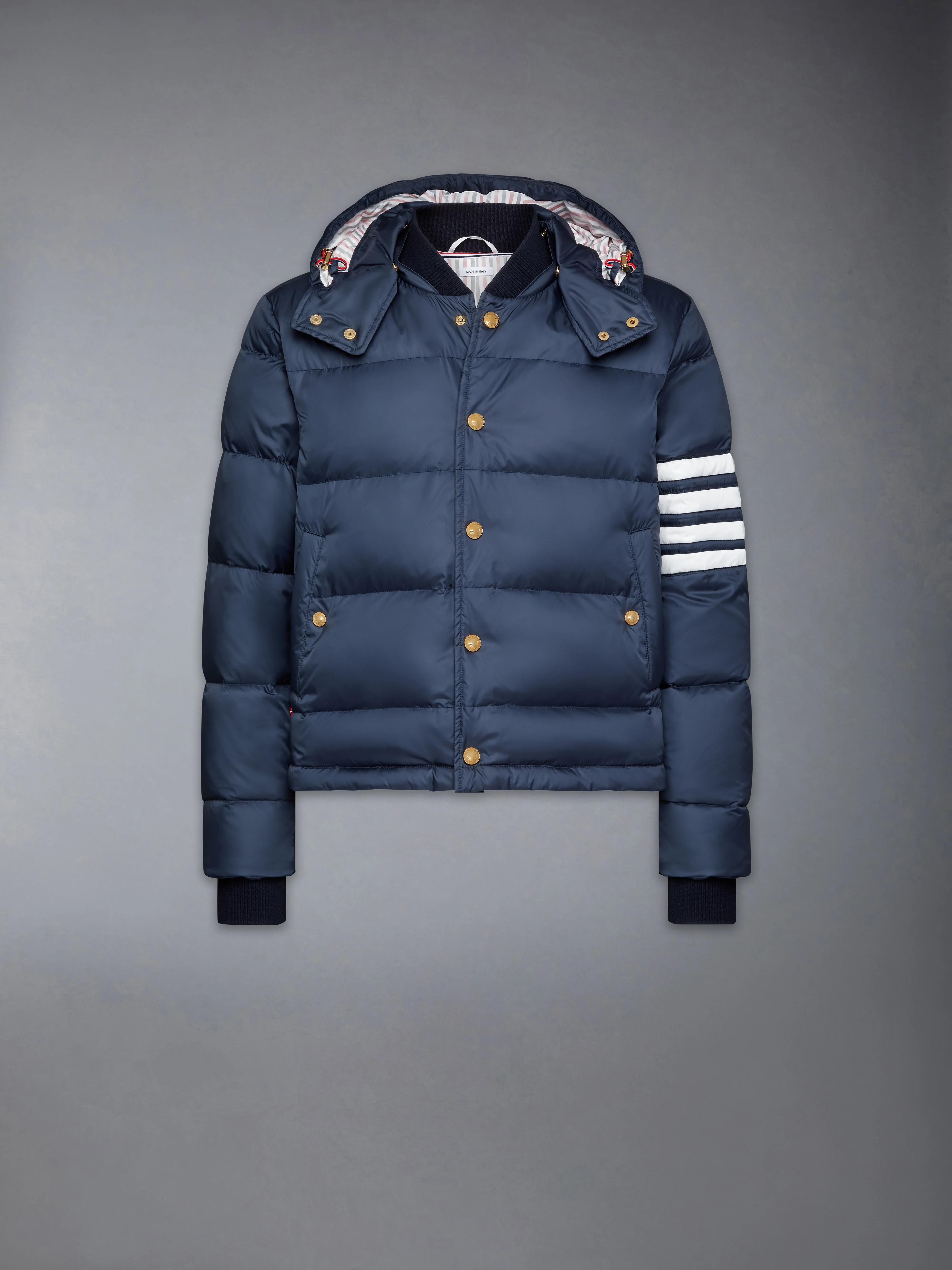 MATTE NYLON  4-BAR DOWN FILLED BOMBER - Image 9