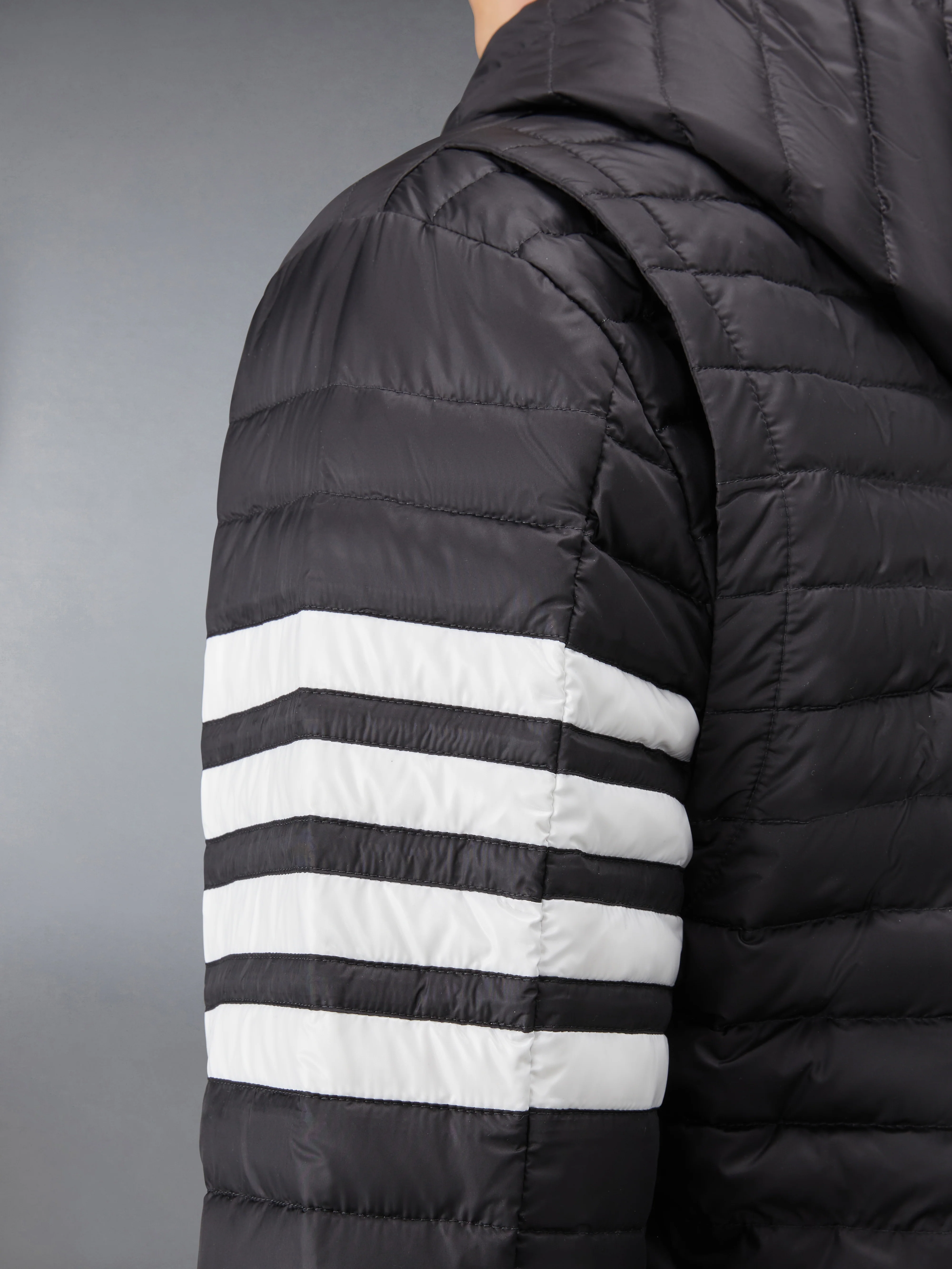 MATTE NYLON  4-BAR DOWN FILLED QUILTED JACKET - Image 7