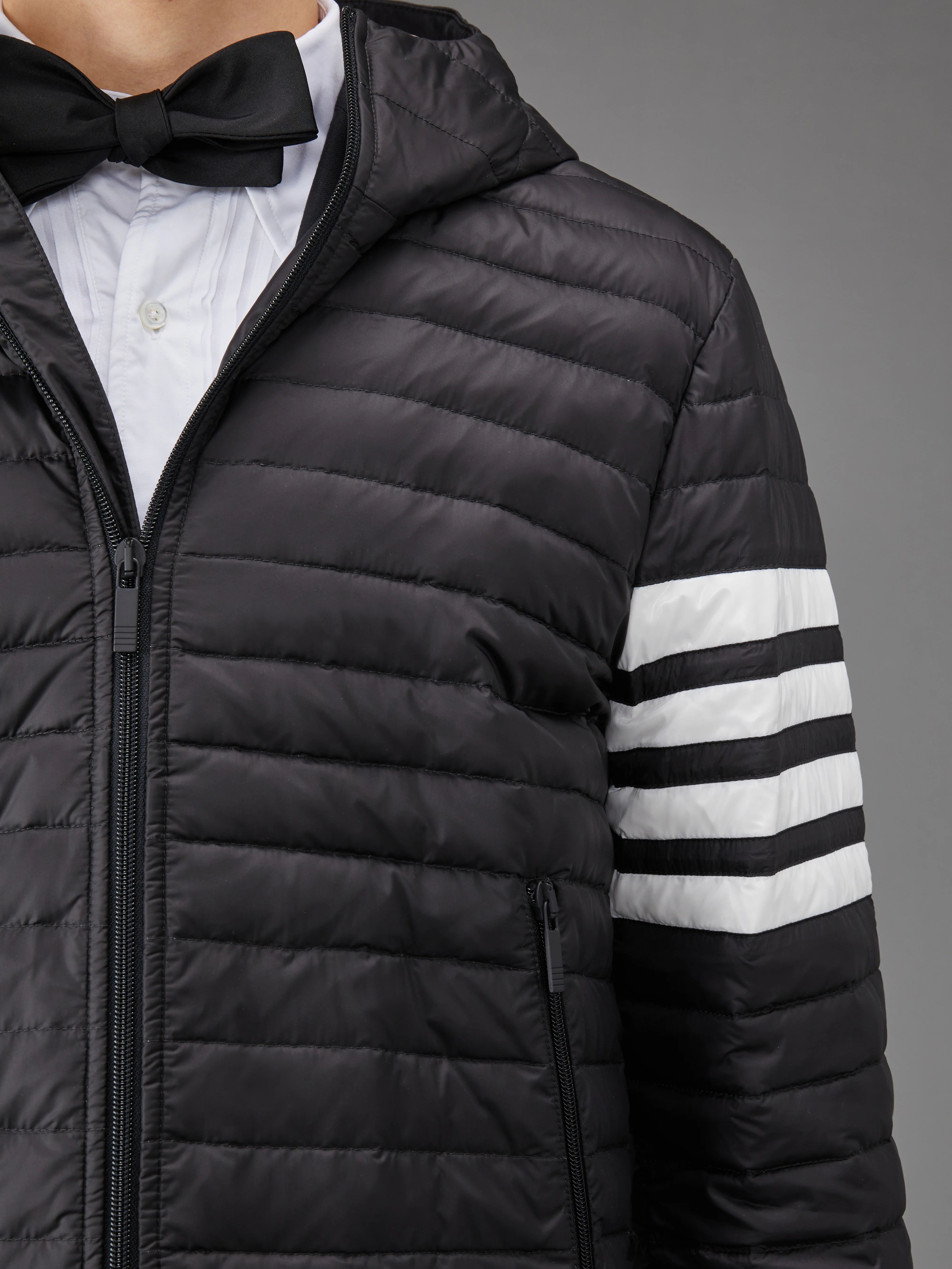 MATTE NYLON  4-BAR DOWN FILLED QUILTED JACKET - Image 8