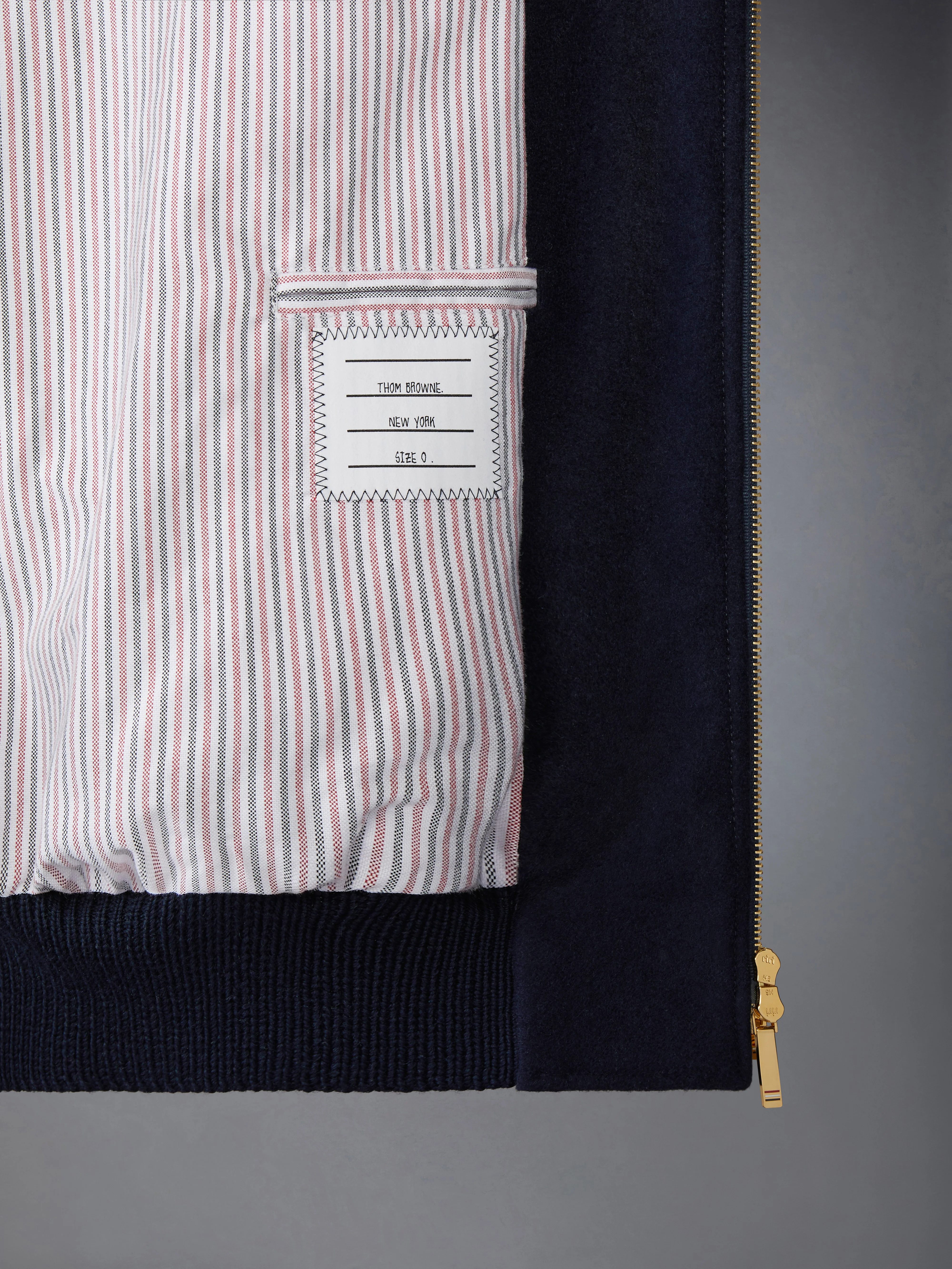 MELTON WOOL 4-BAR OVERSIZED BLOUSON JACKET - Image 6