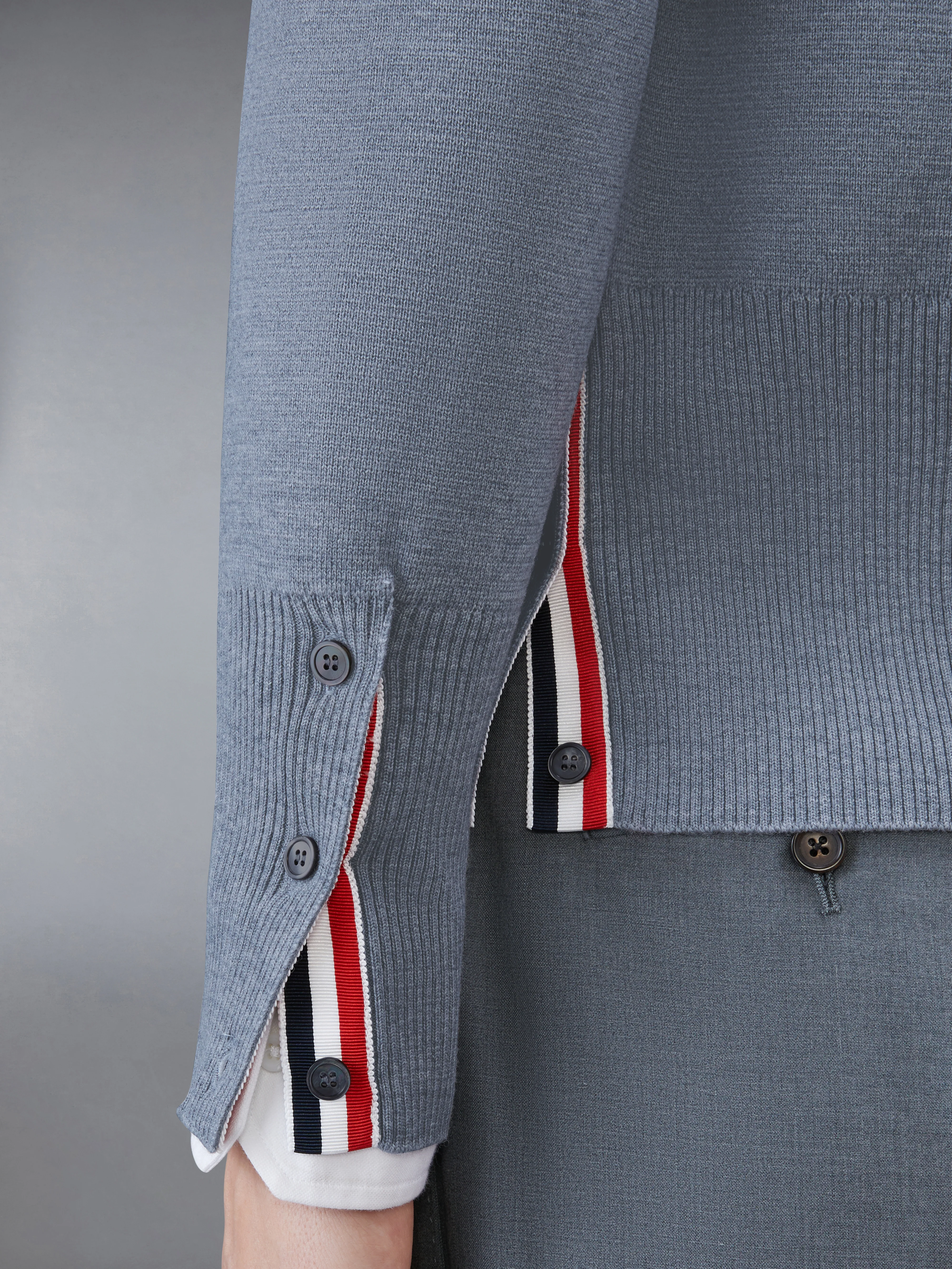 MERINO WOOL 4-BAR MILANO STITCH CARDIGAN - Image 4