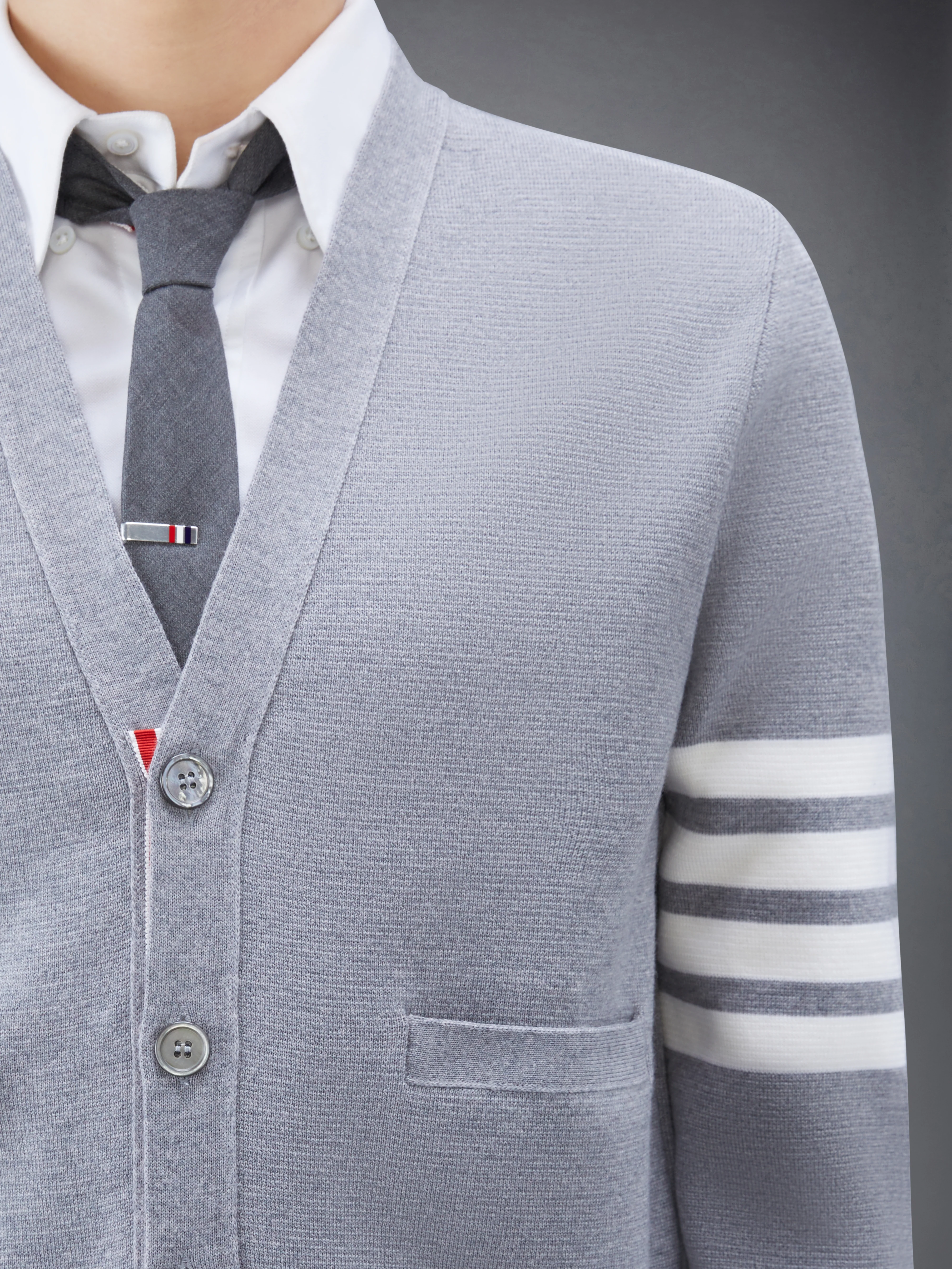 MERINO WOOL 4-BAR MILANO STITCH CARDIGAN - Image 6
