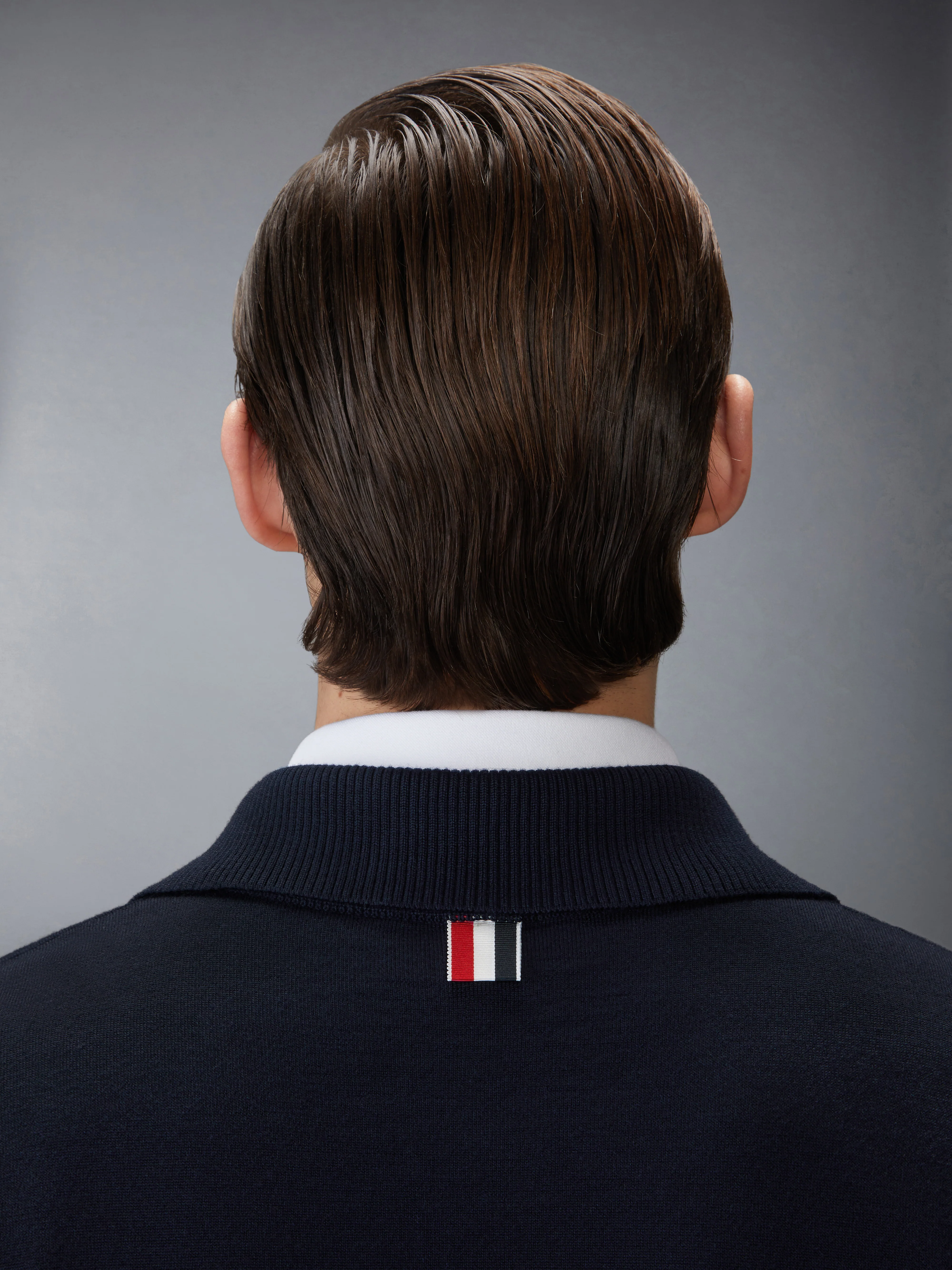MERINO WOOL DOUBLE FACE 4-BAR ZIP UP CARDIGAN - Image 4