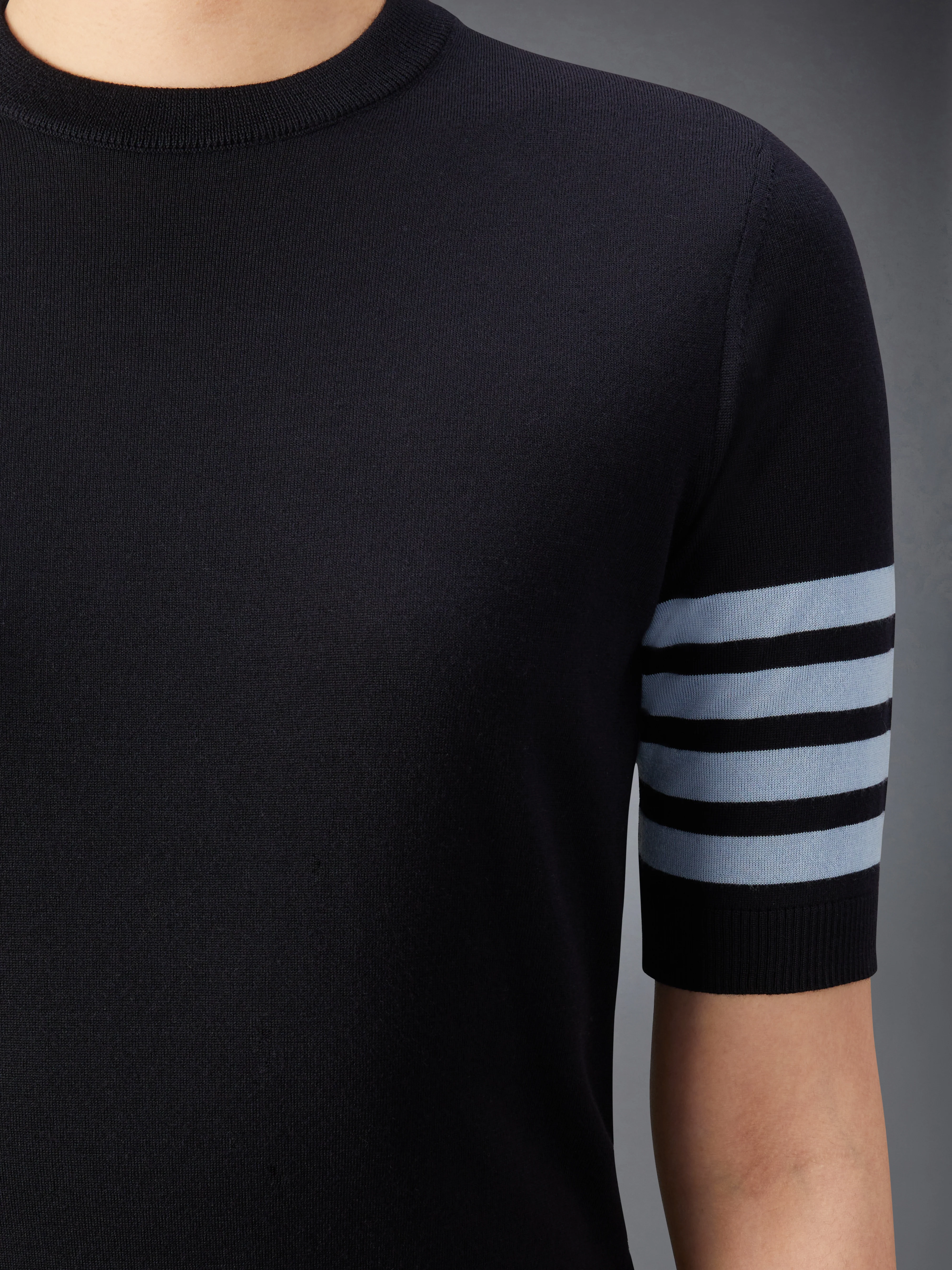 MERINO WOOL JERSEY STITCH 4-BAR TEE - Image 6