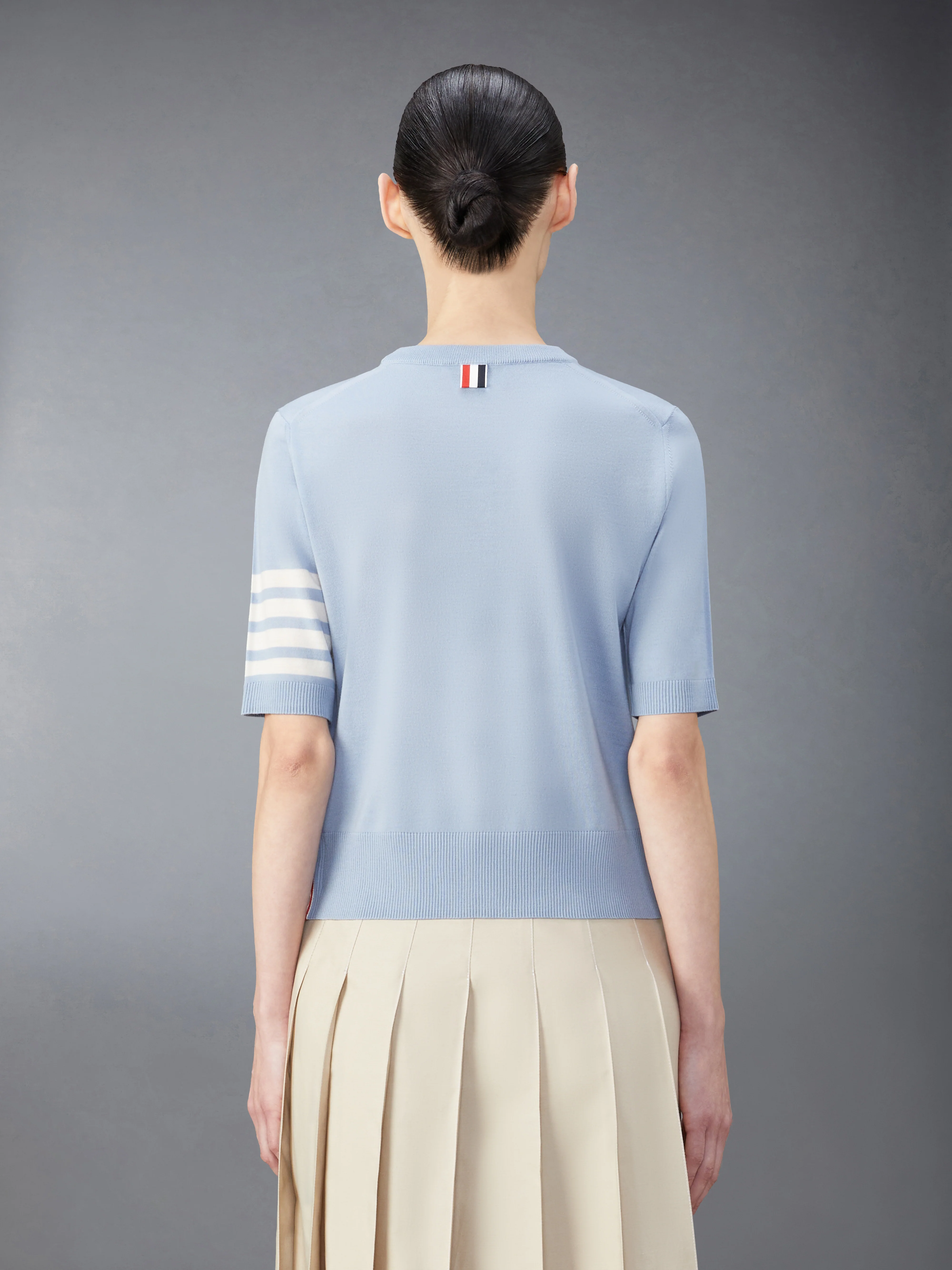 MERINO WOOL JERSEY STITCH 4-BAR TEE - Image 2