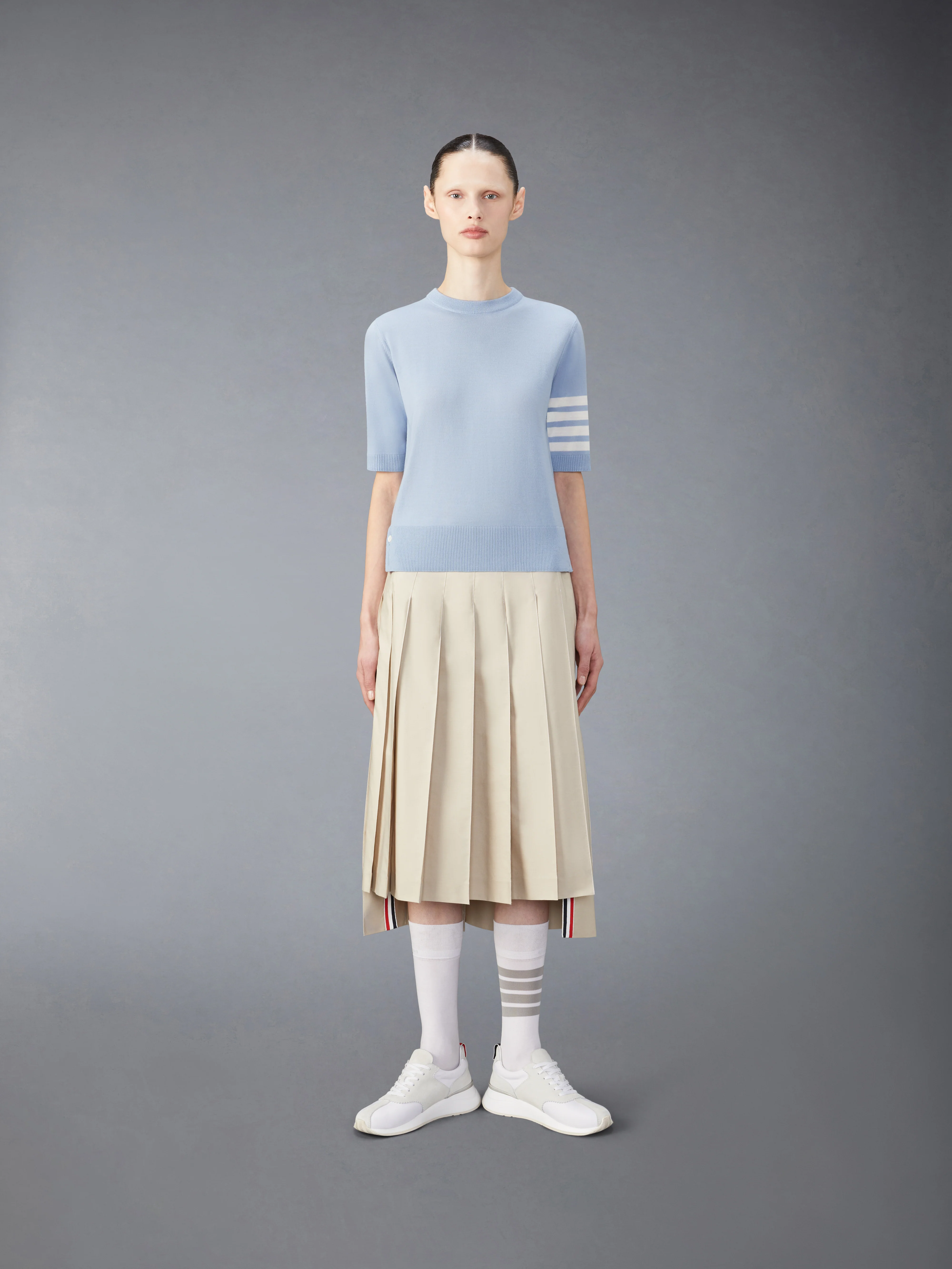 MERINO WOOL JERSEY STITCH 4-BAR TEE - Image 3