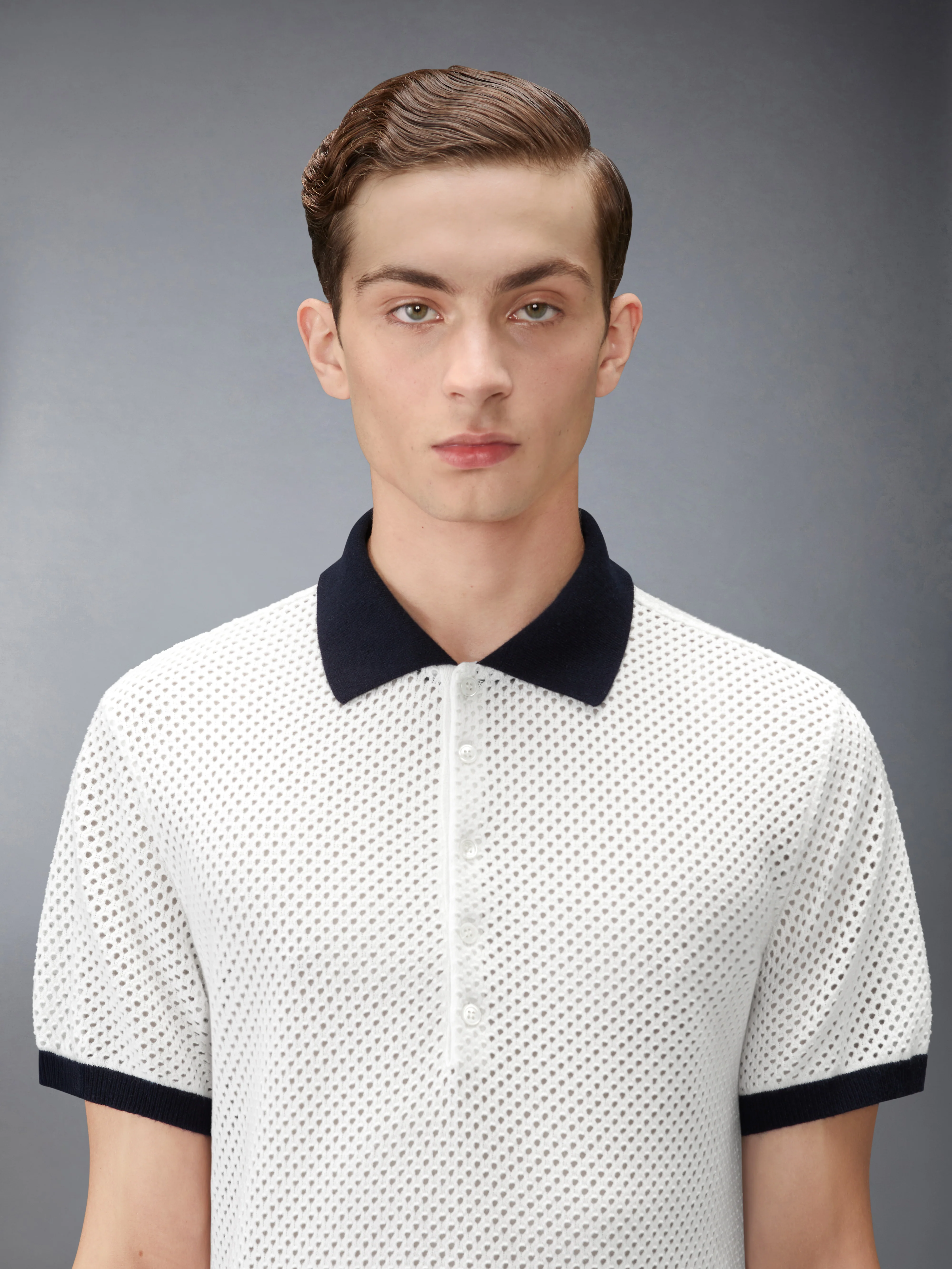 MESH CASHMERE POLO - Image 5