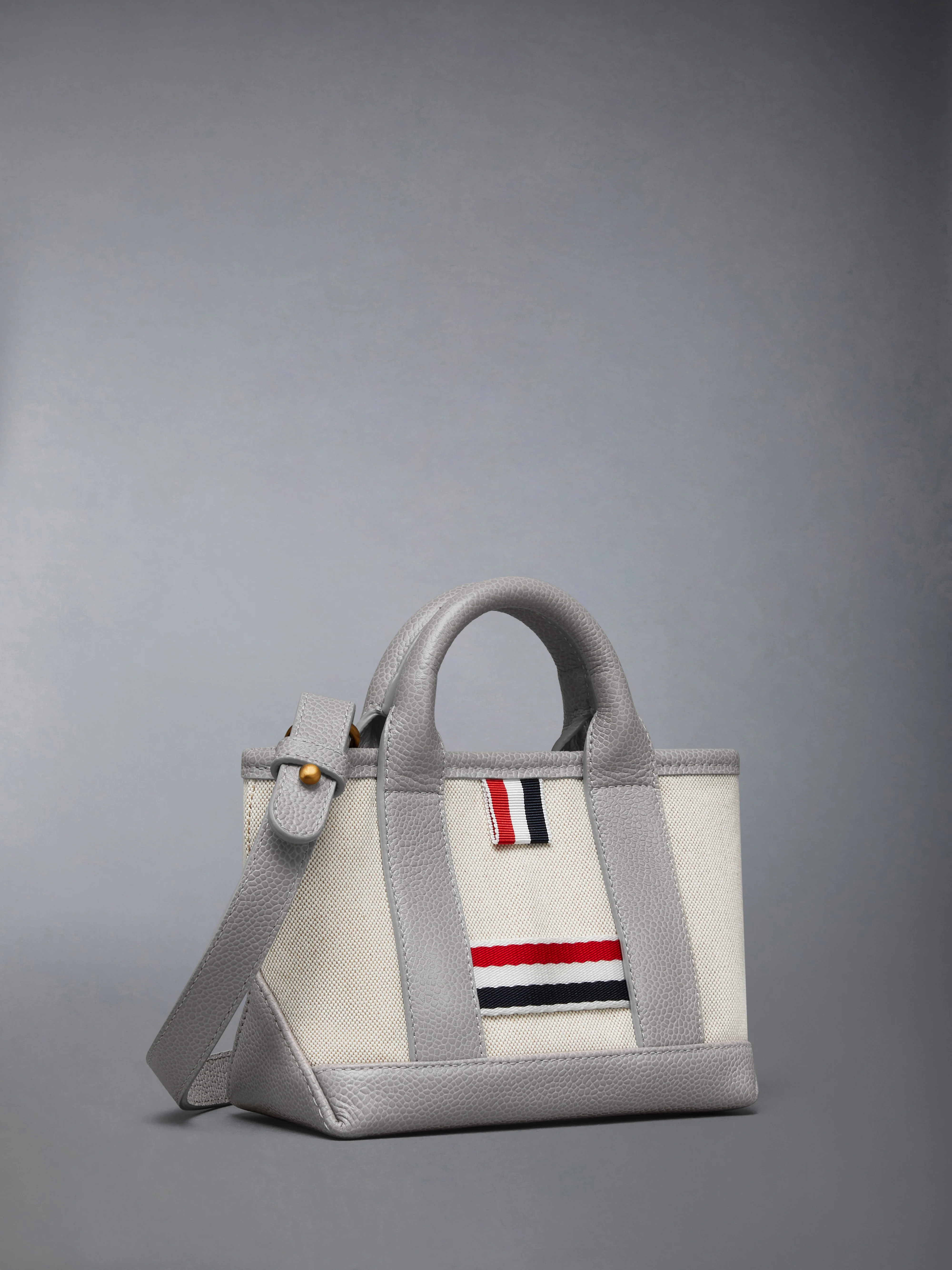 MICRO TOOL TOTE IN SALT AND PEPPER COTTON CANVAS - Image 2