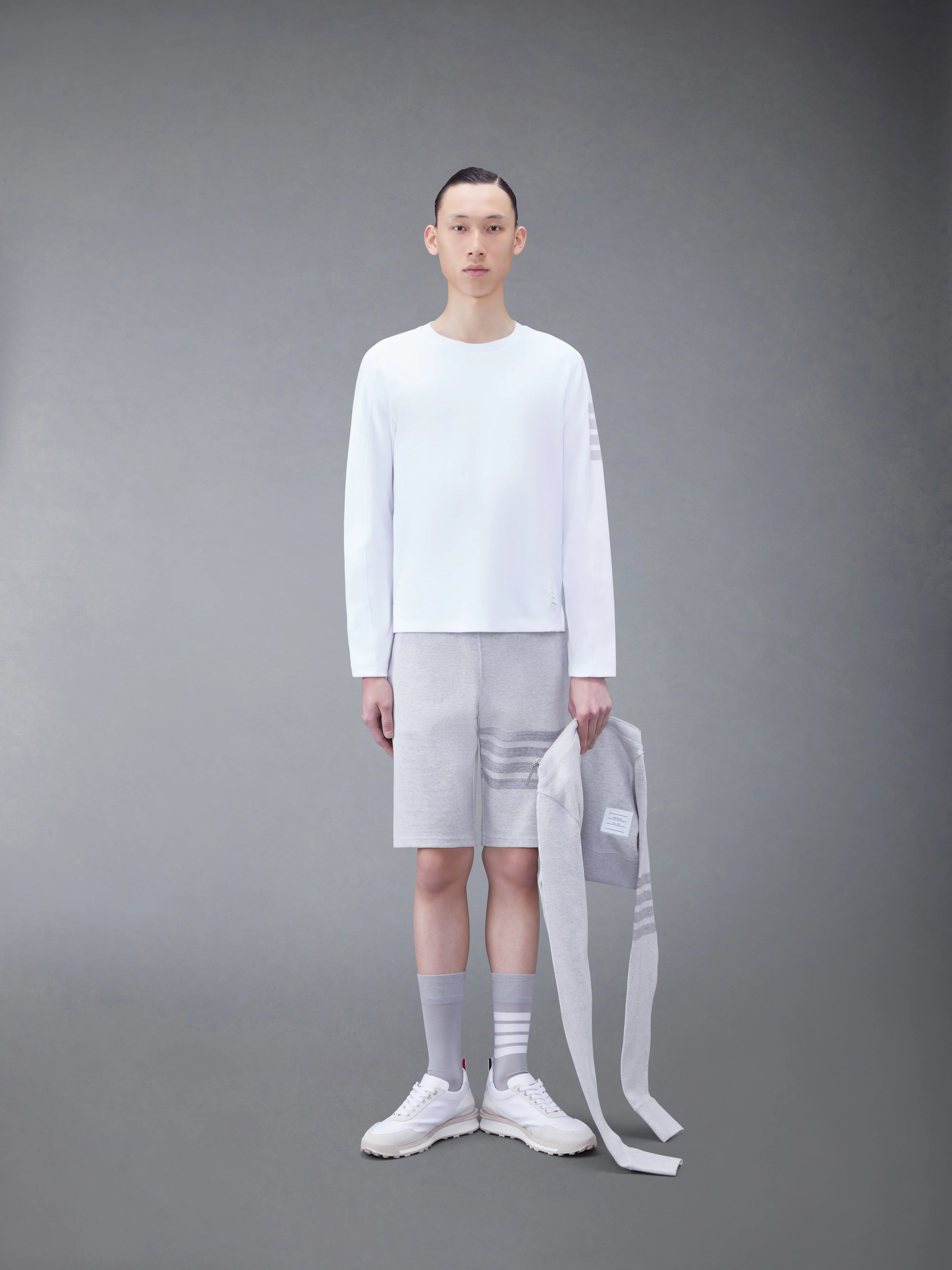 MILANO COTTON 4-BAR LONG SLEEVE TEE - Image 3