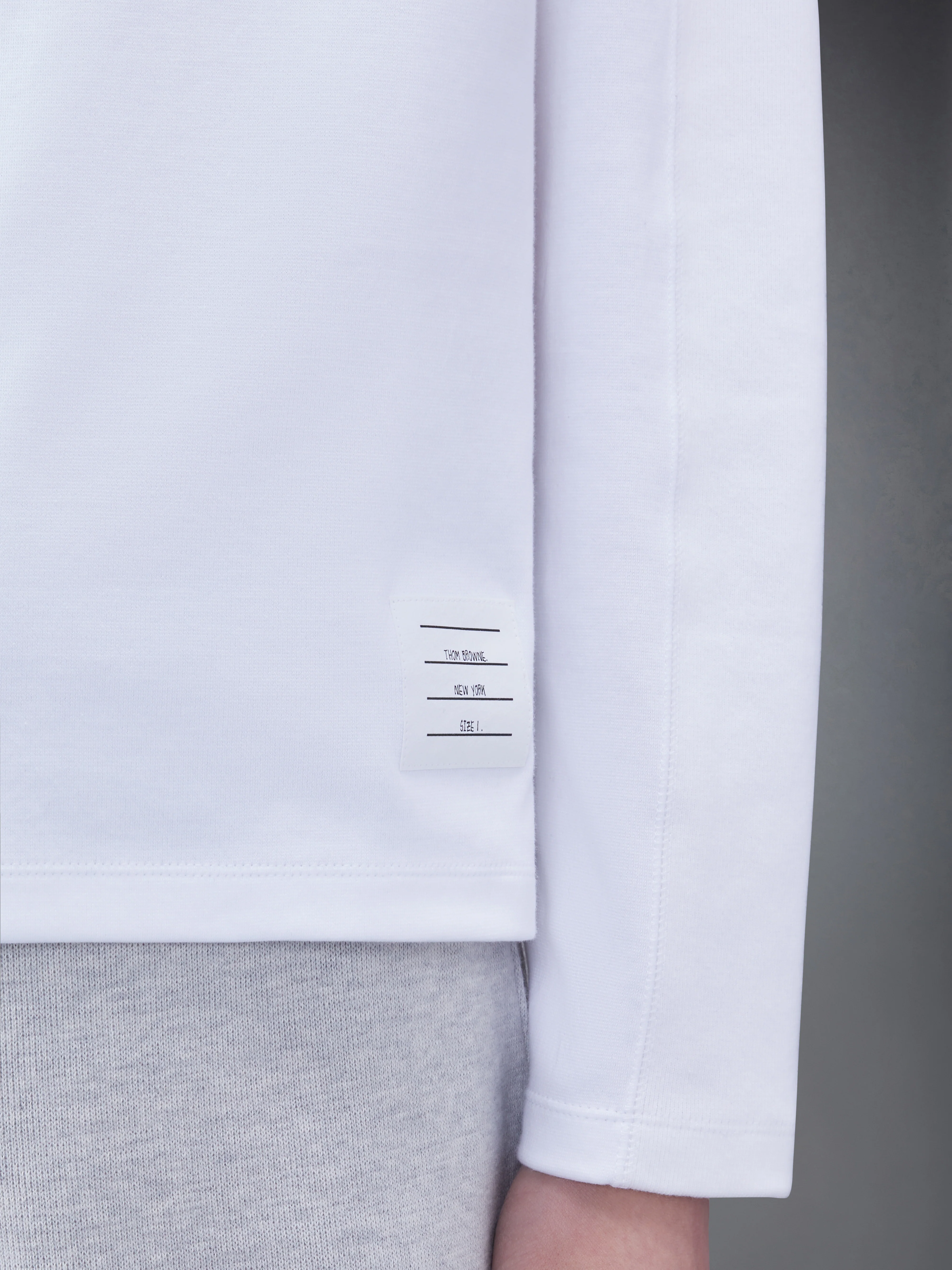 MILANO COTTON 4-BAR LONG SLEEVE TEE - Image 4