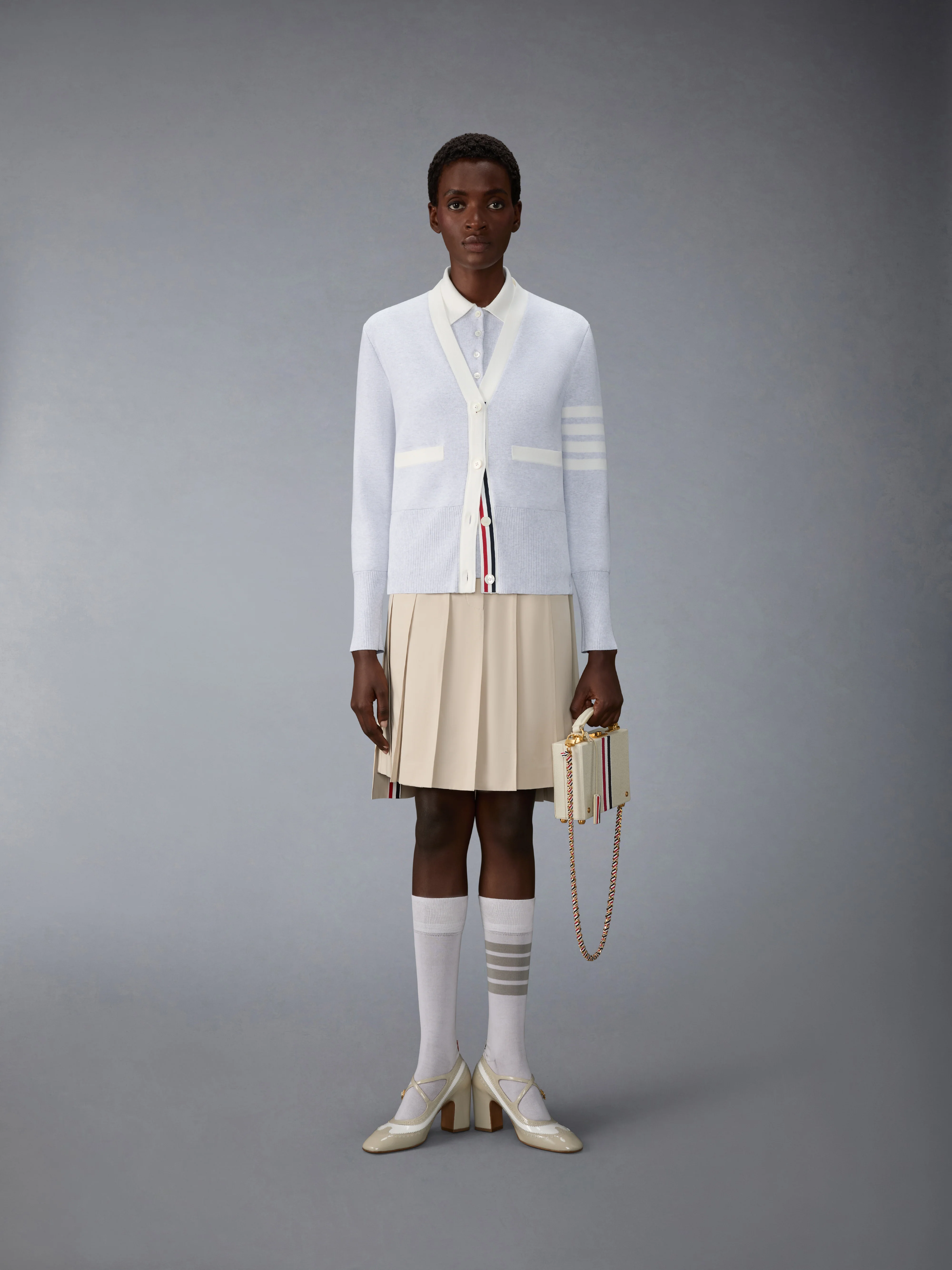 MILANO STITCH 4-BAR SLEEVELESS POLO - Image 3