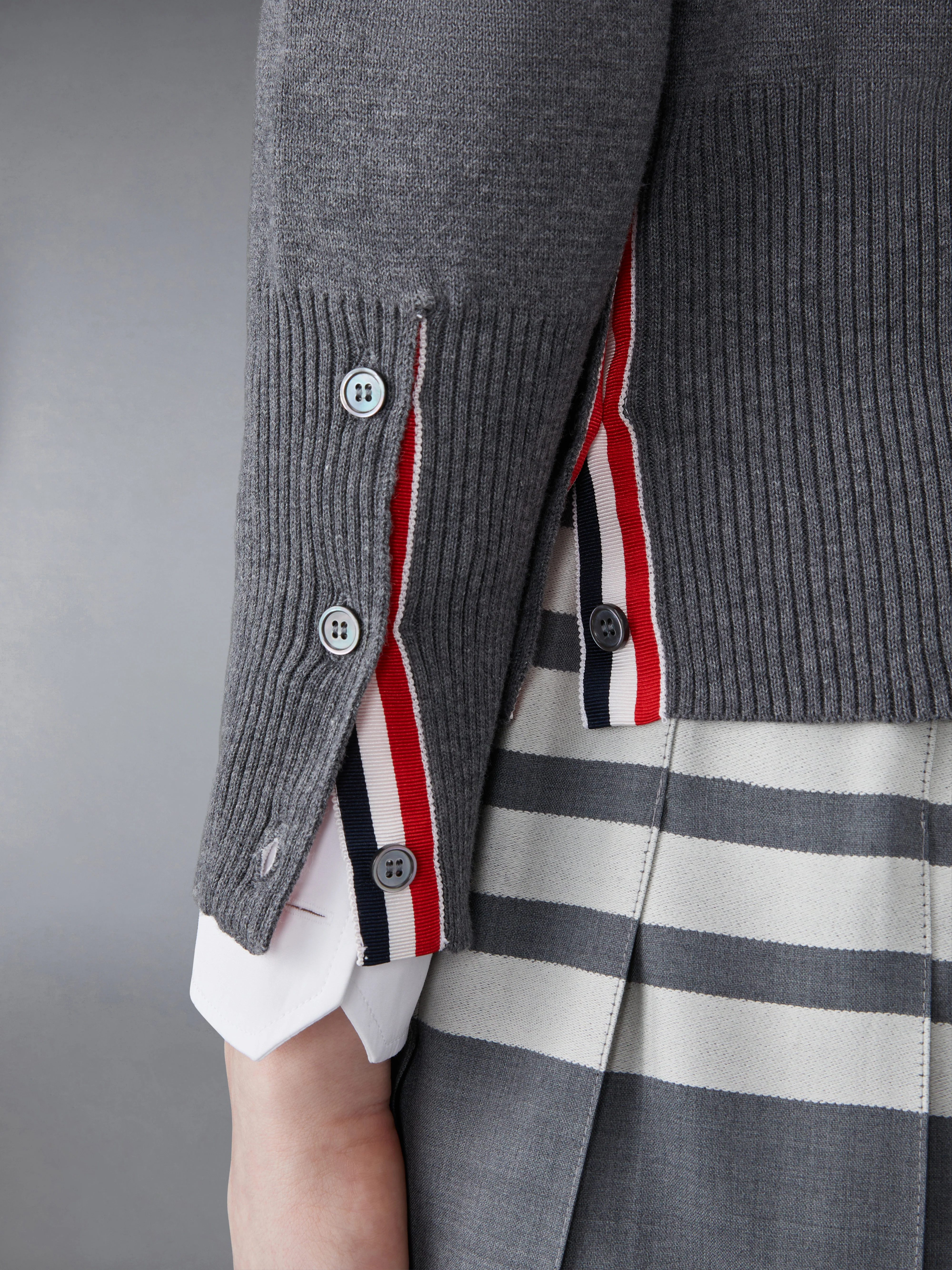 MILANO STITCH COTTON CREPE 4-BAR PULLOVER - Image 5