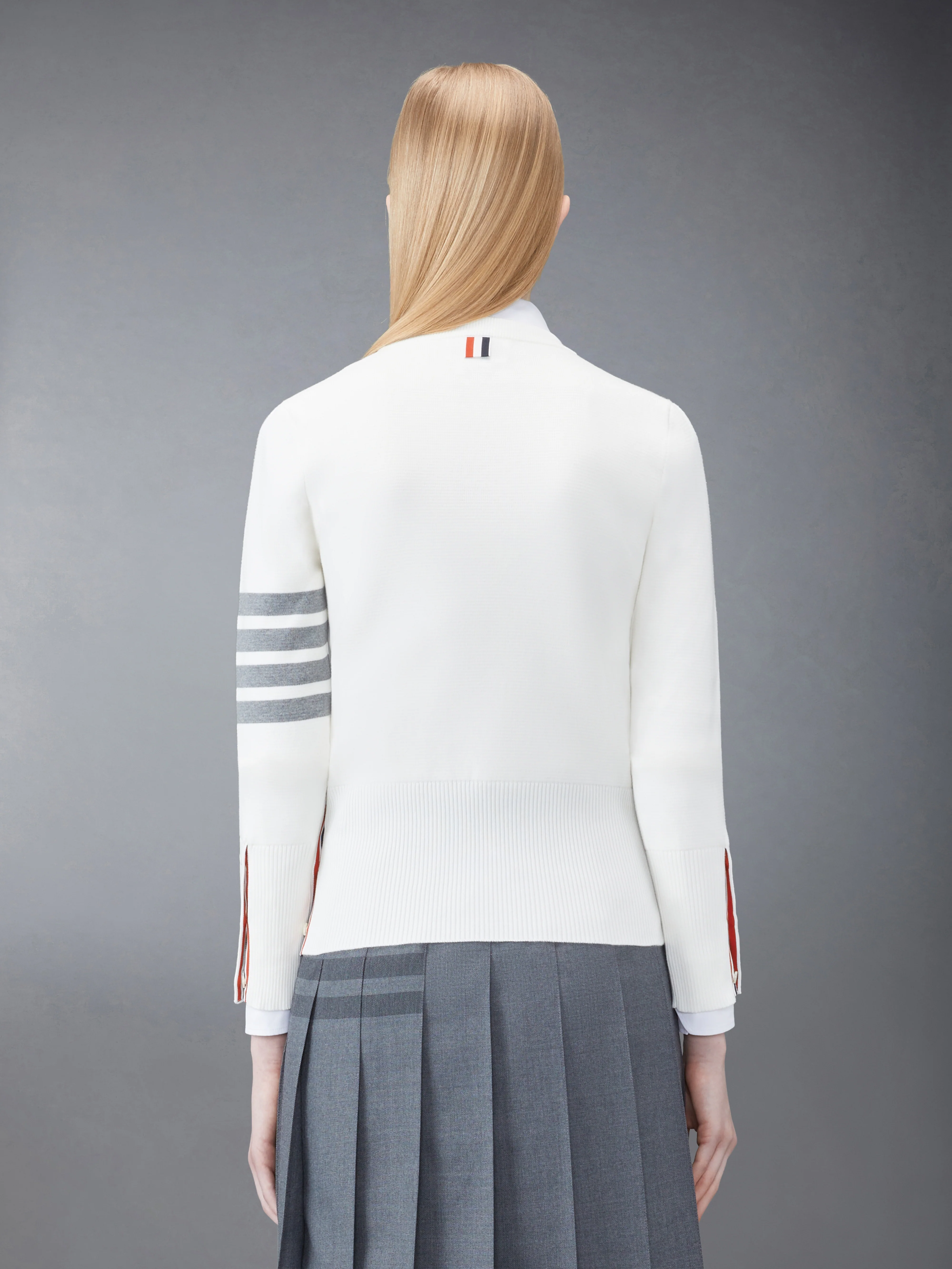 MILANO STITCH COTTON CREPE 4-BAR PULLOVER - Image 2