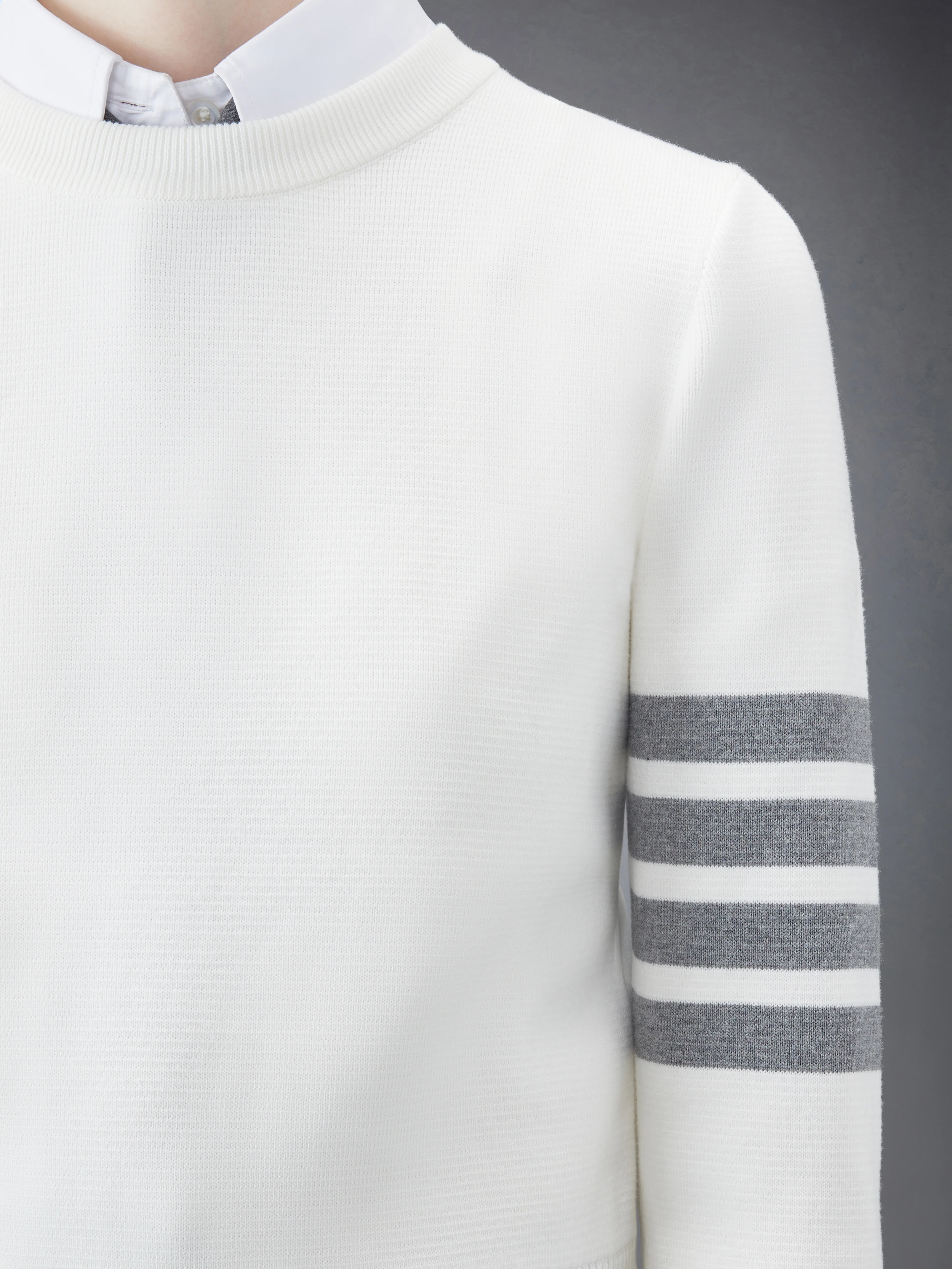 MILANO STITCH COTTON CREPE 4-BAR PULLOVER - Image 6