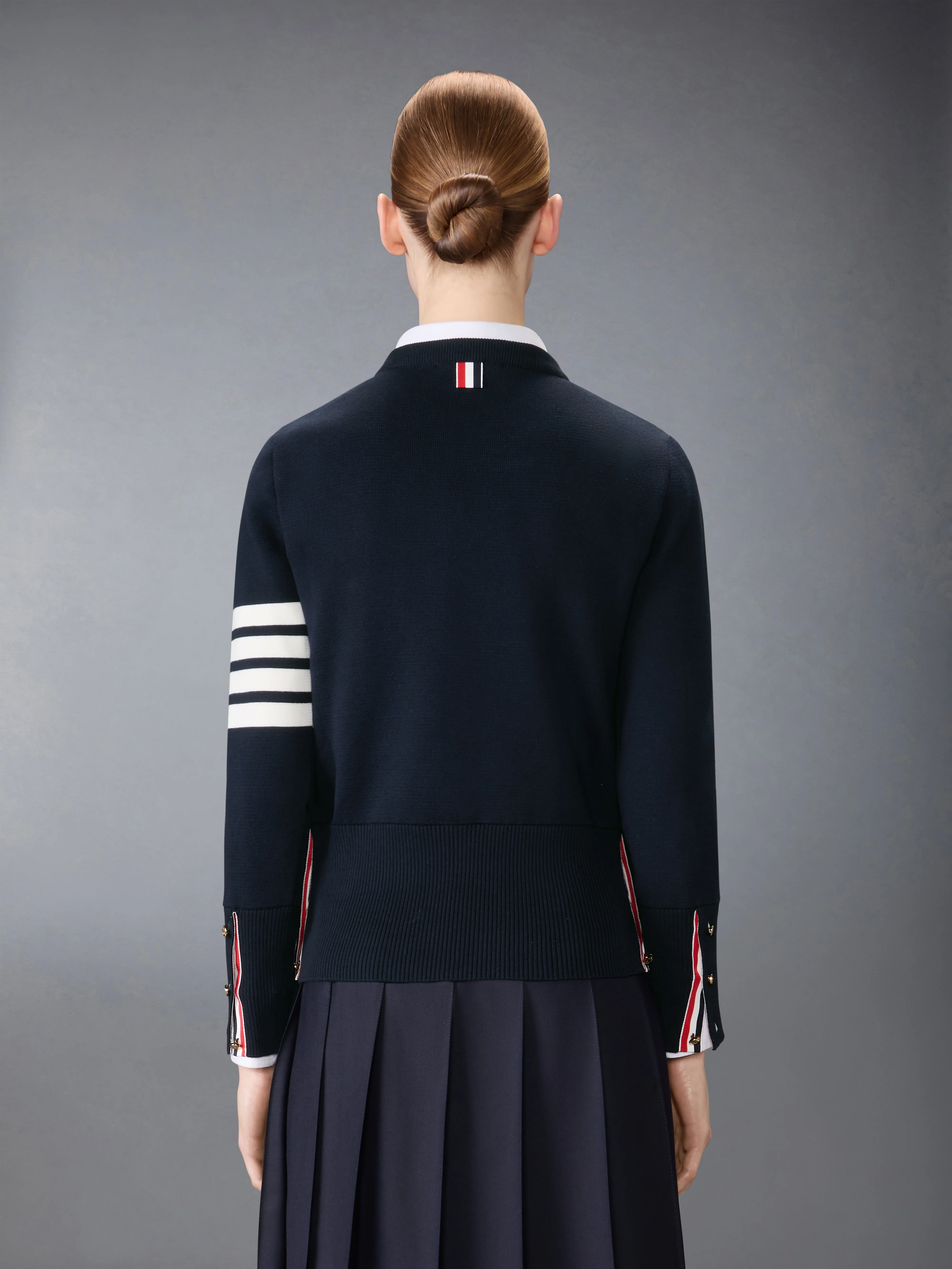 MILANO STITCH COTTON CREPE 4-BAR PULLOVER - Image 3